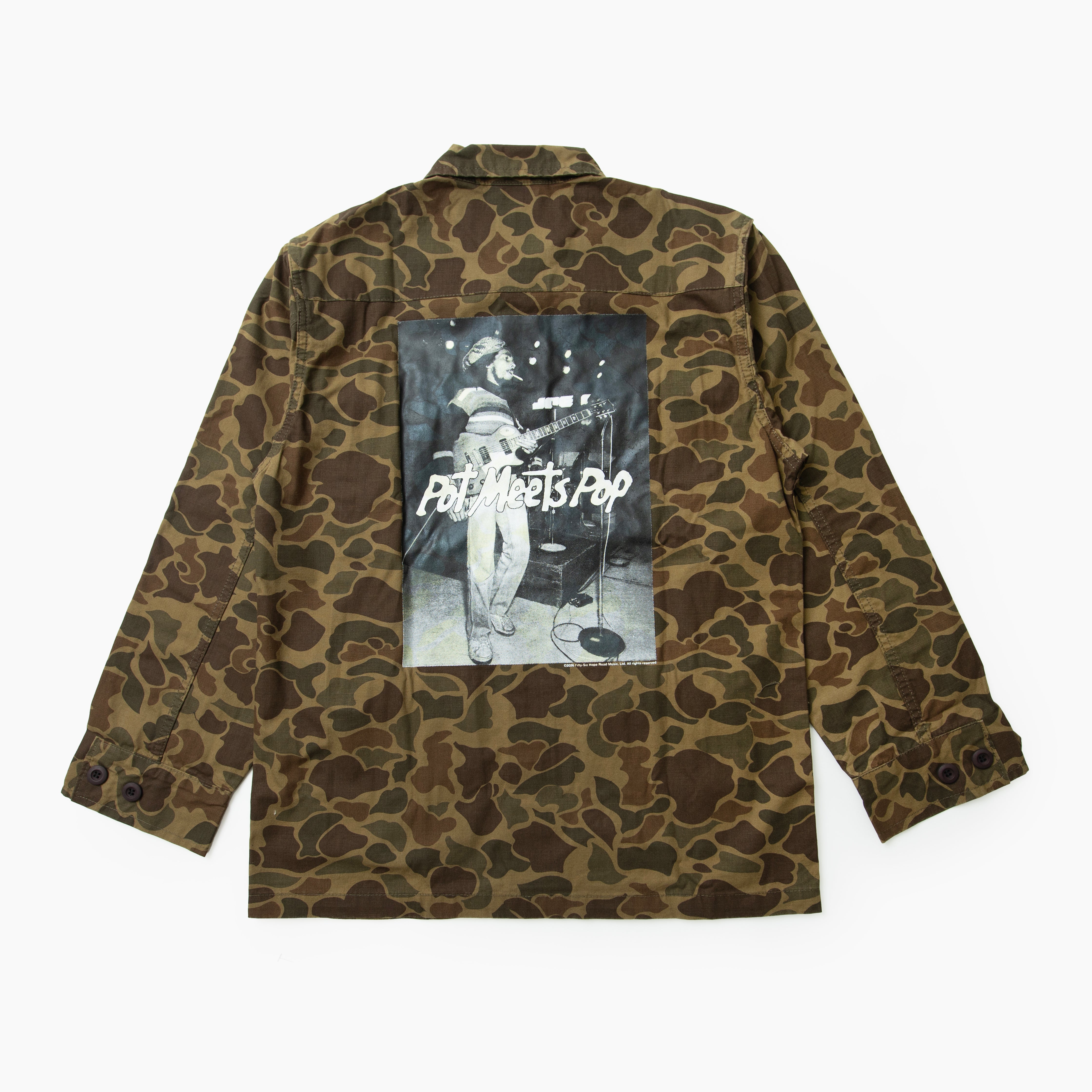 シャツ カモ柄 | POT MEETS POP OZ ARMY SLANTED POCKET – Surkucafe