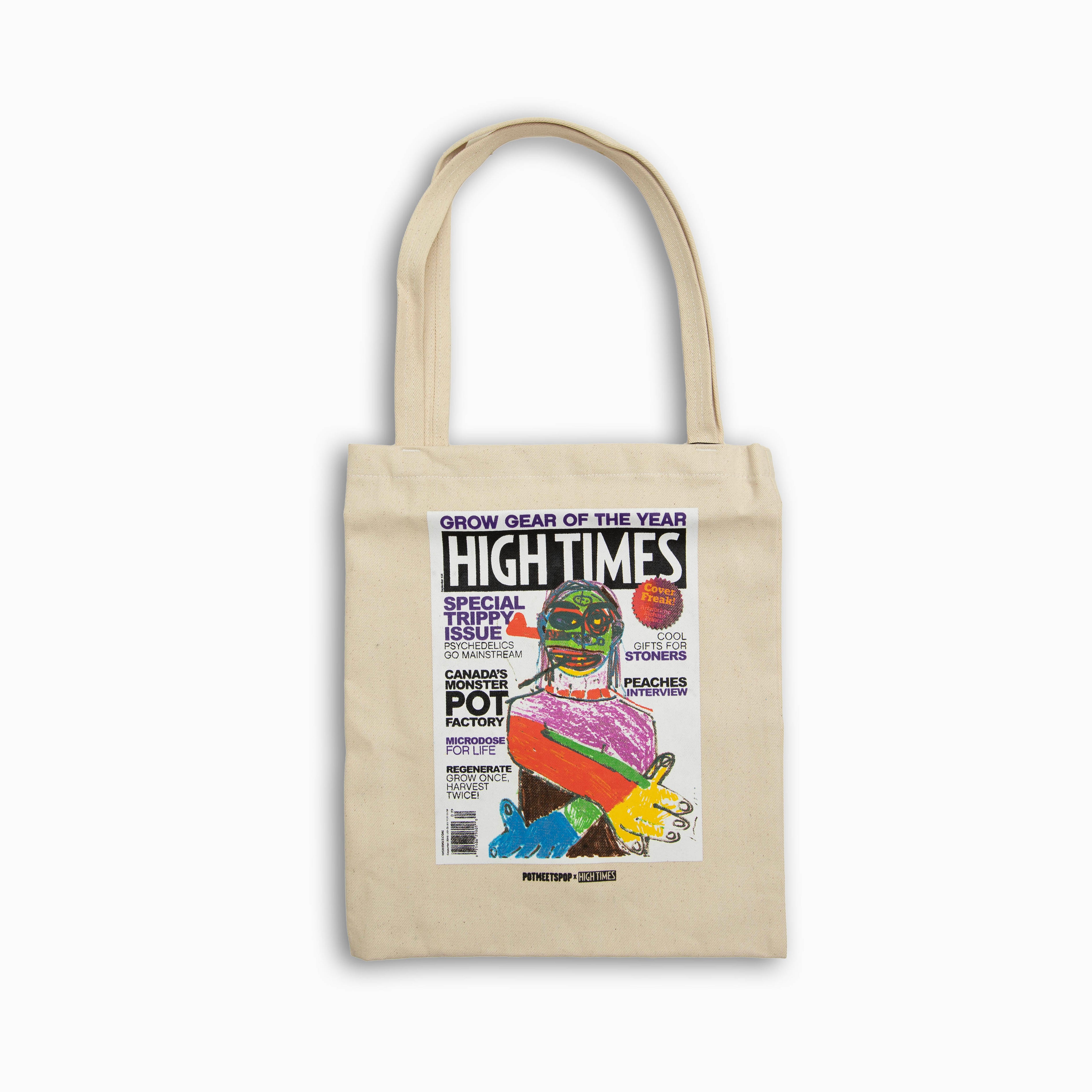 POT MEETS POP X HIGH TIMES MAGAZINE - TOTEBAG