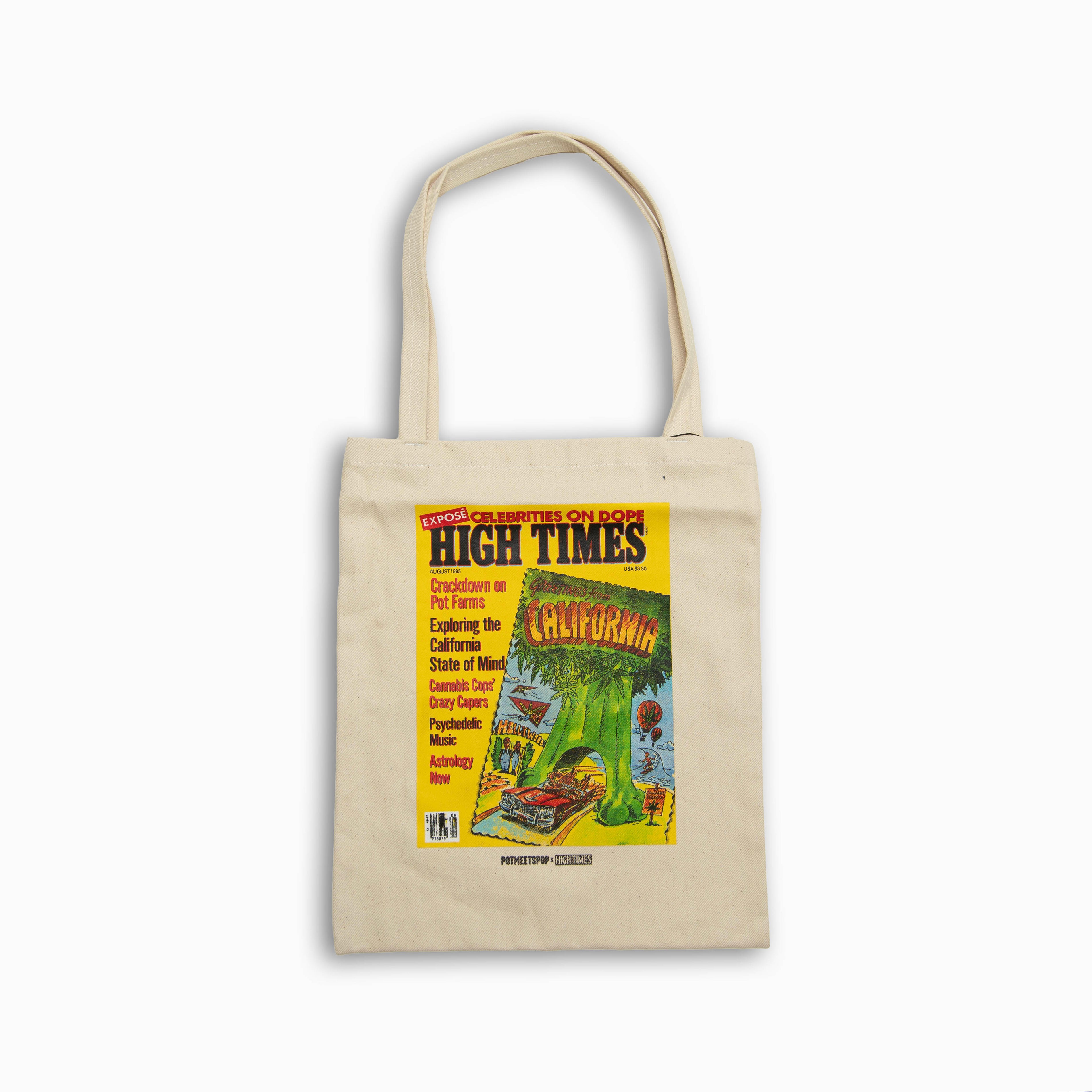 POT MEETS POP X HIGH TIMES MAGAZINE - TOTEBAG