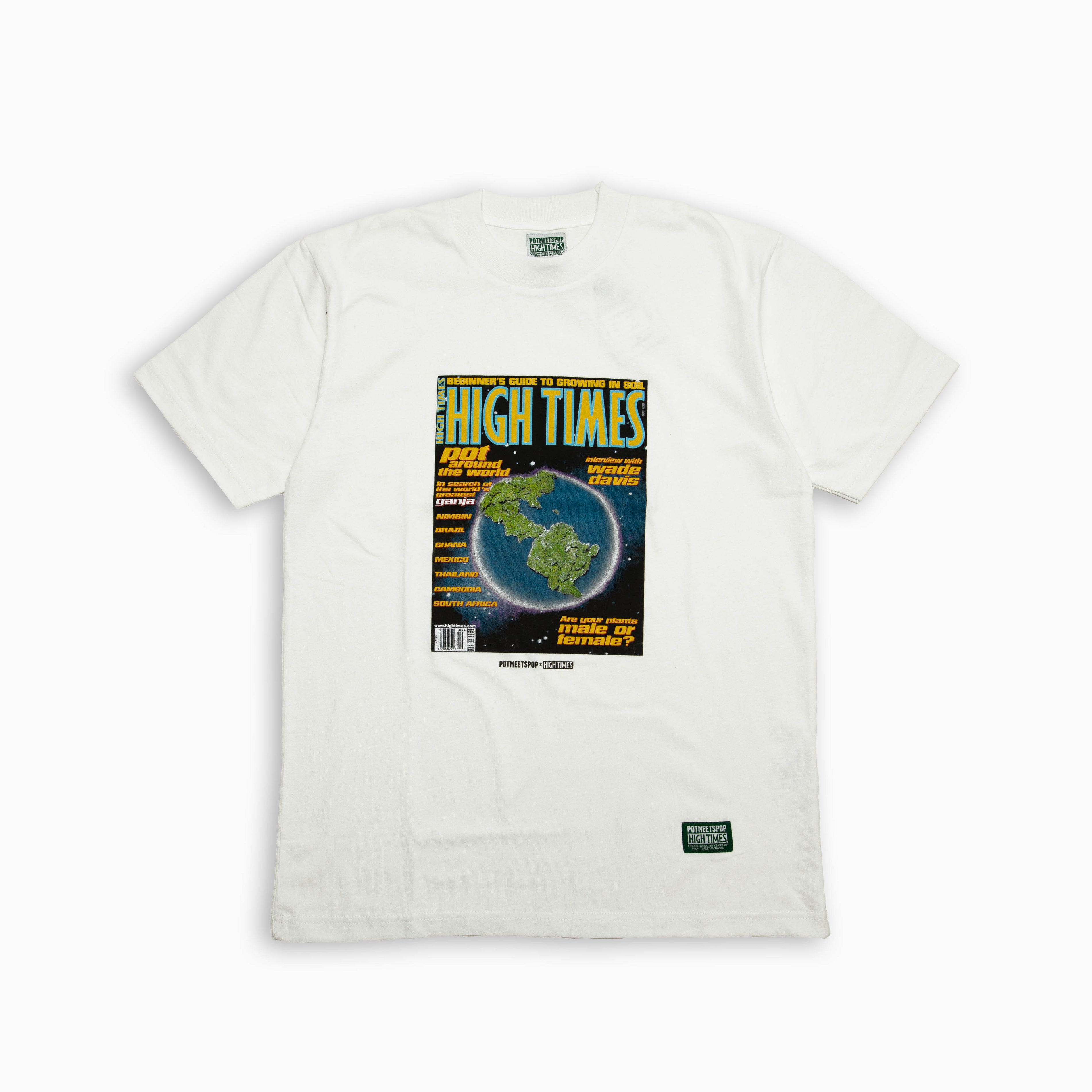 POT MEETS POP X HIGH TIMES MAGAZINE - POT AROUND THE WORLD TEE