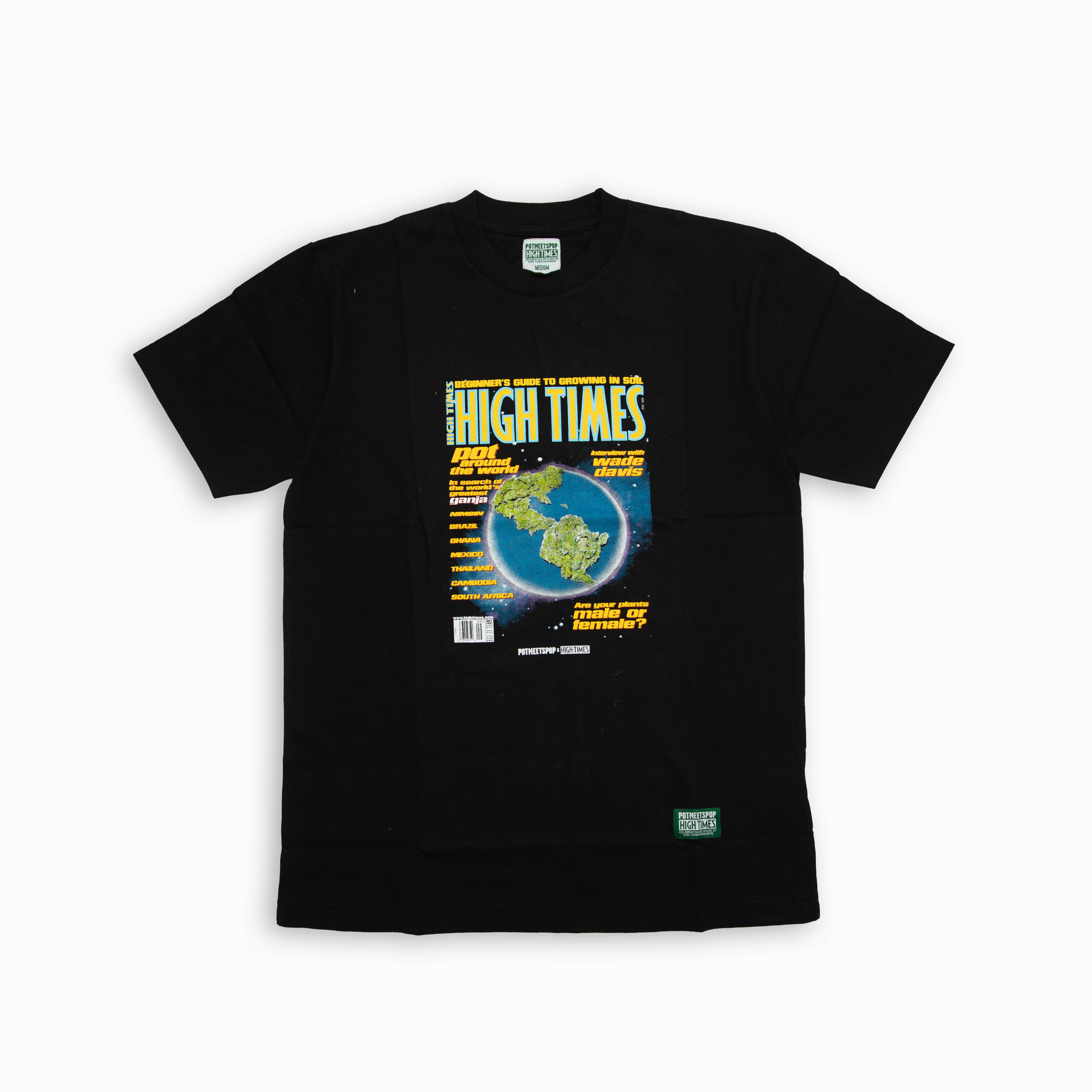 POT MEETS POP X HIGH TIMES MAGAZINE - POT AROUND THE WORLD TEE