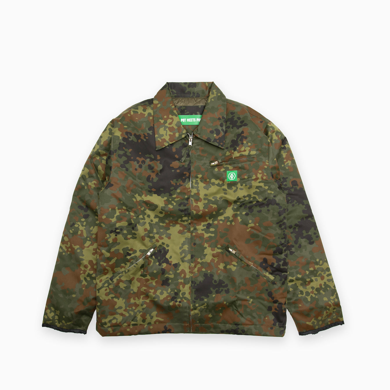POT MEETS POP " HERRER QUILTED LINED FLECKTARN