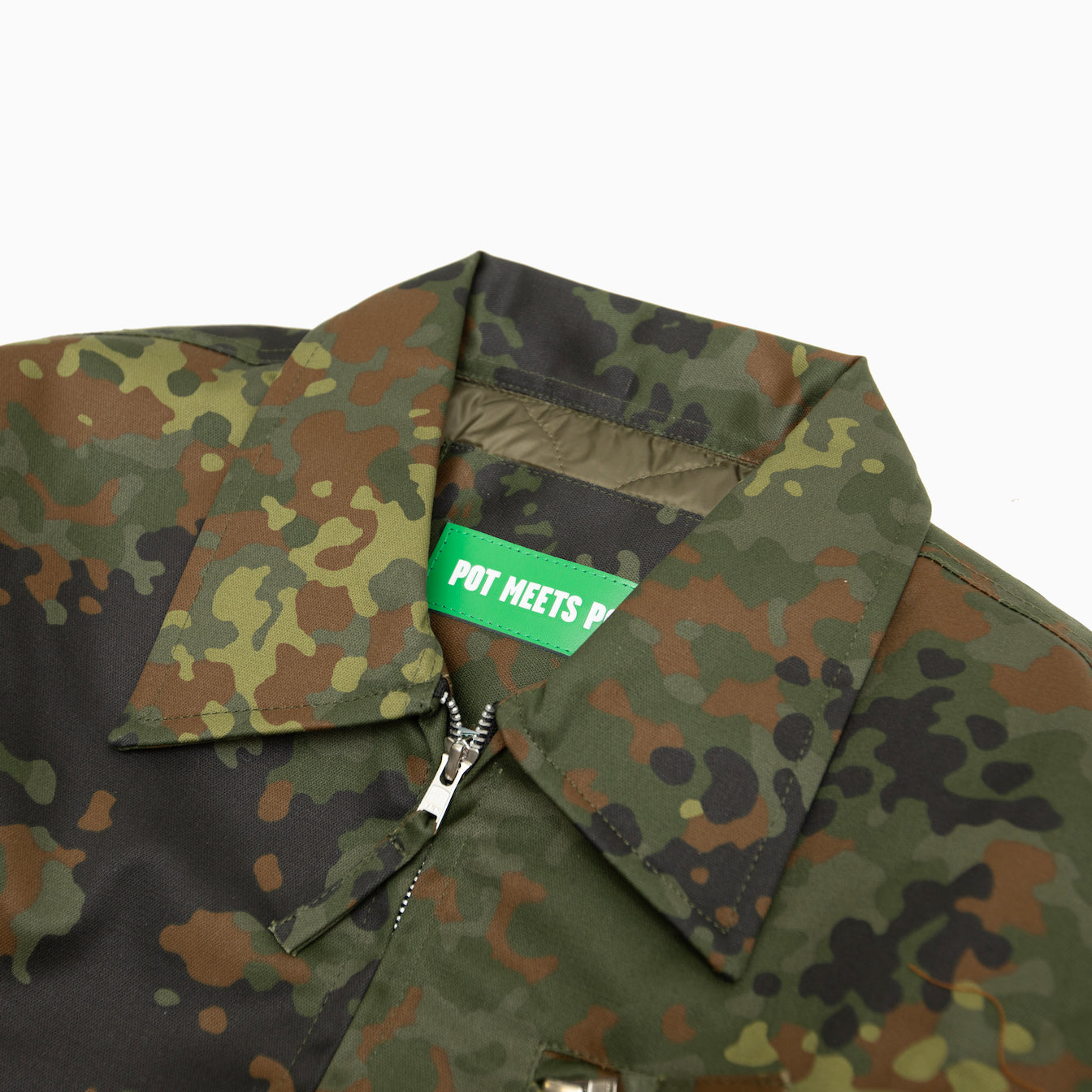 POT MEETS POP " HERRER QUILTED LINED FLECKTARN