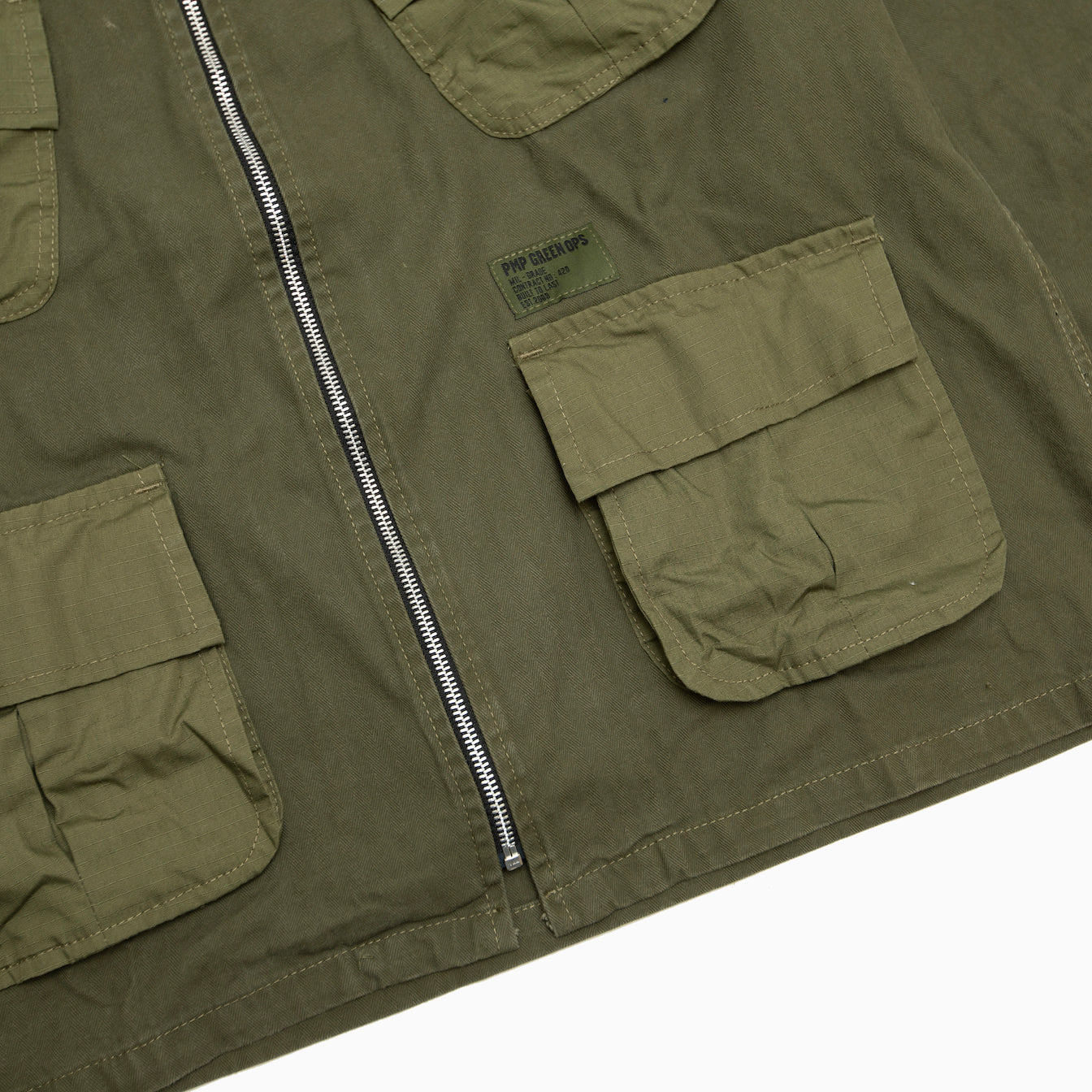 POT MEETS POP " OZ ARMY SLANTED POCKET ZIP UP