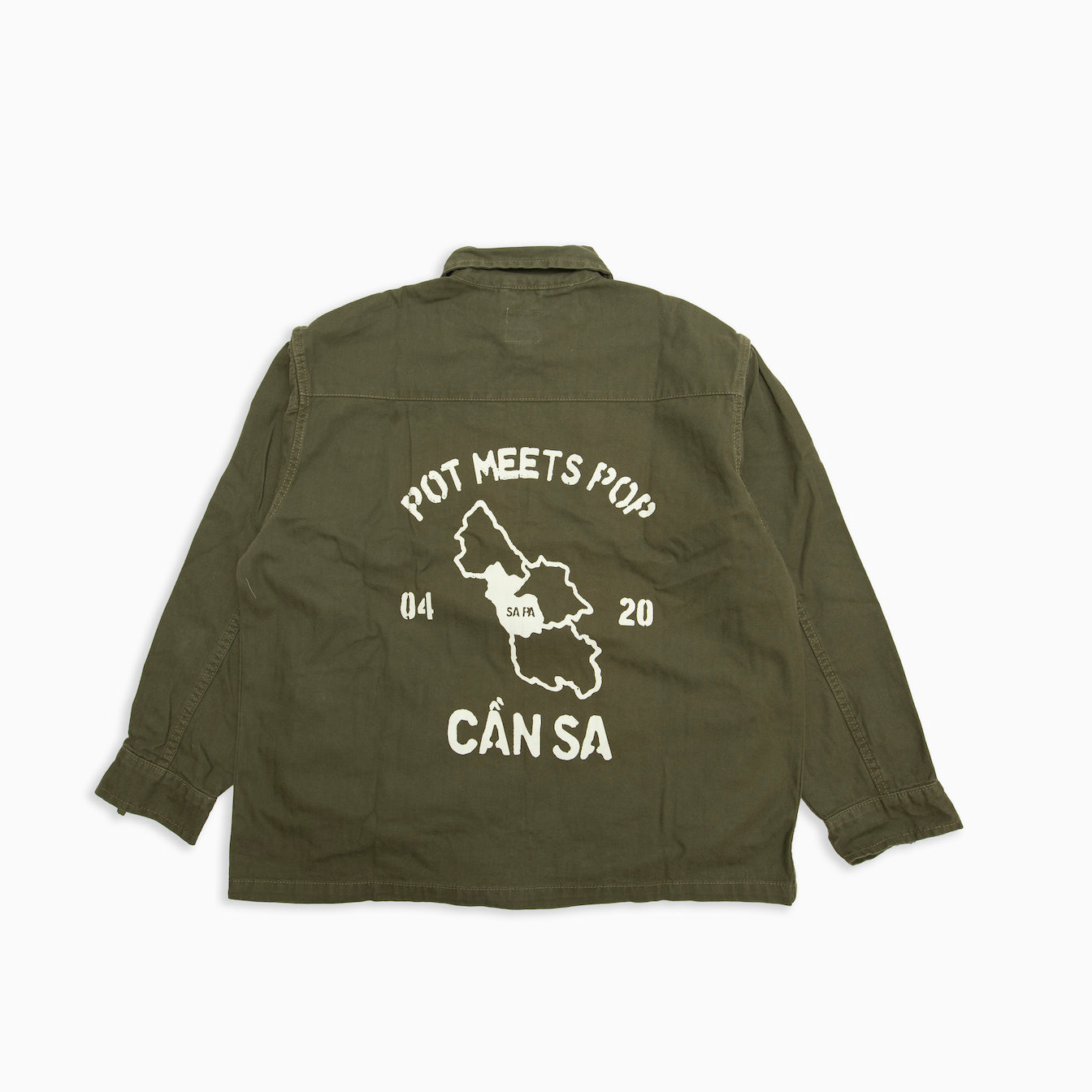 POT MEETS POP " OZ ARMY SLANTED POCKET ZIP UP