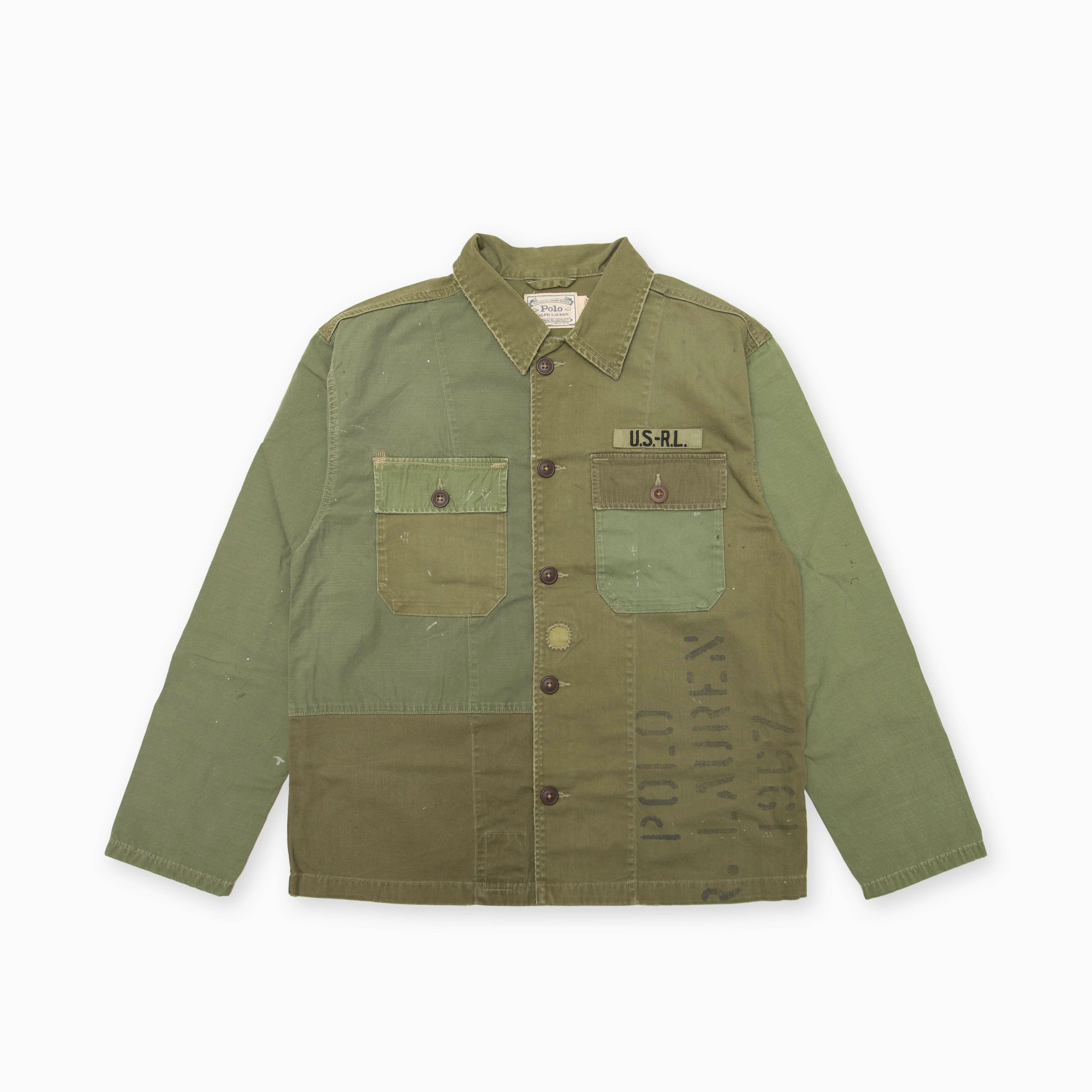 Polo Ralph Lauren Military Patchwork Shirt Jacket