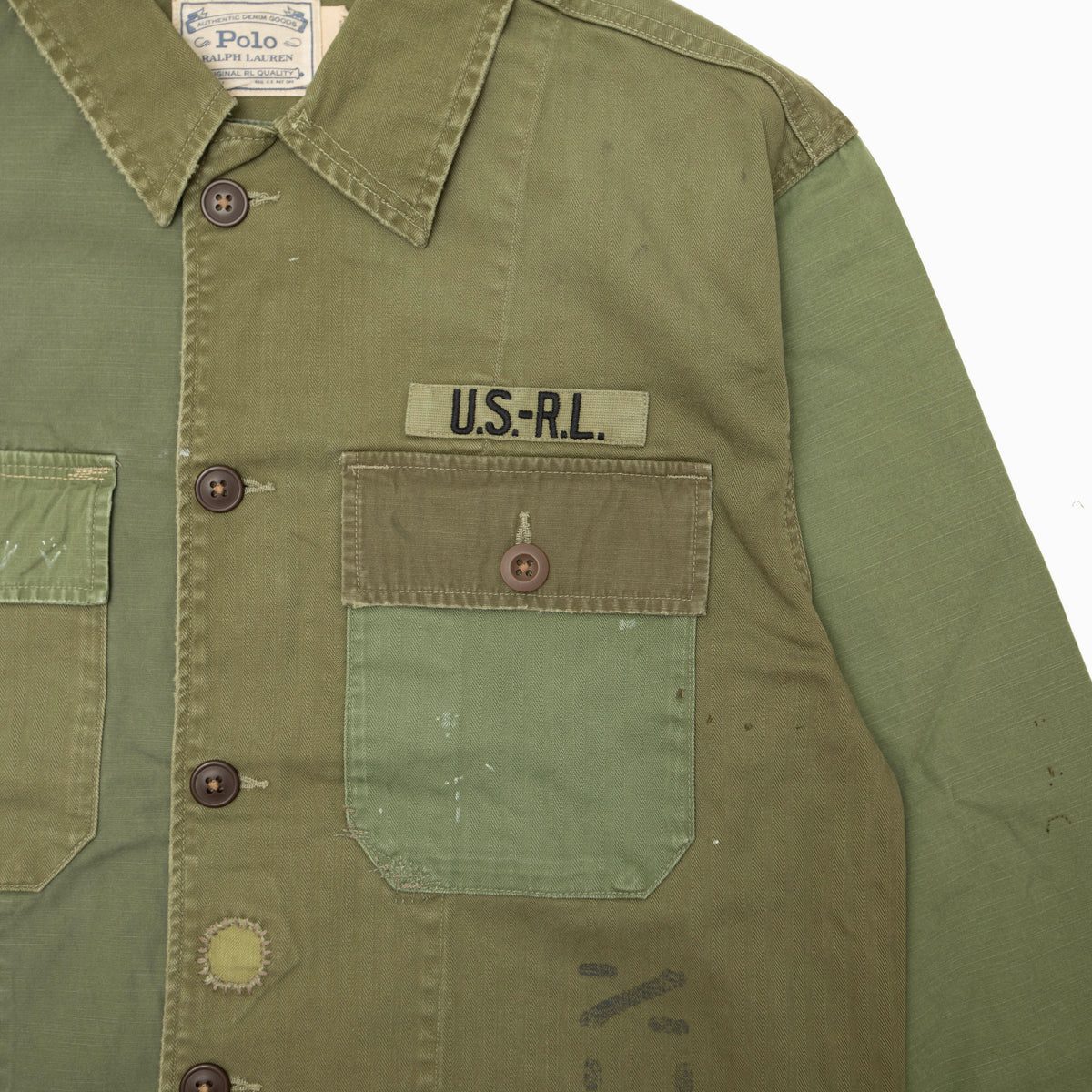 Polo Ralph Lauren Military Patchwork Shirt Jacket
