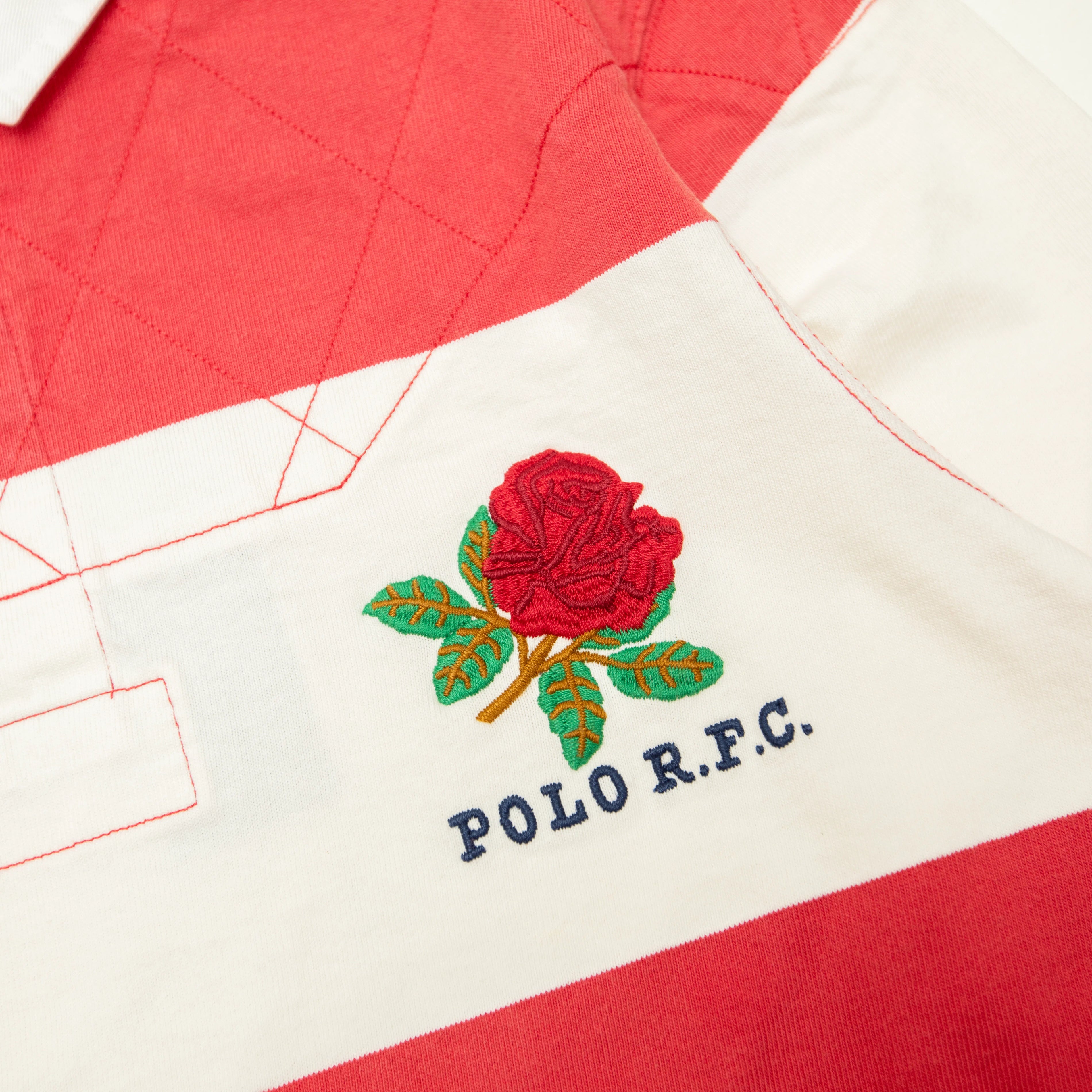 POLO RALPH LAUREN Rose Embroidered Rugby Shirt