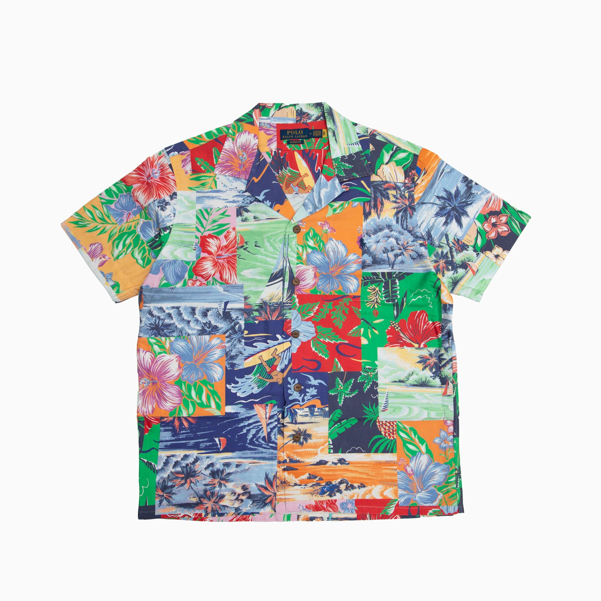 Polo Ralph Lauren Classic Fit Beach Bazaar Patchwork Shirt