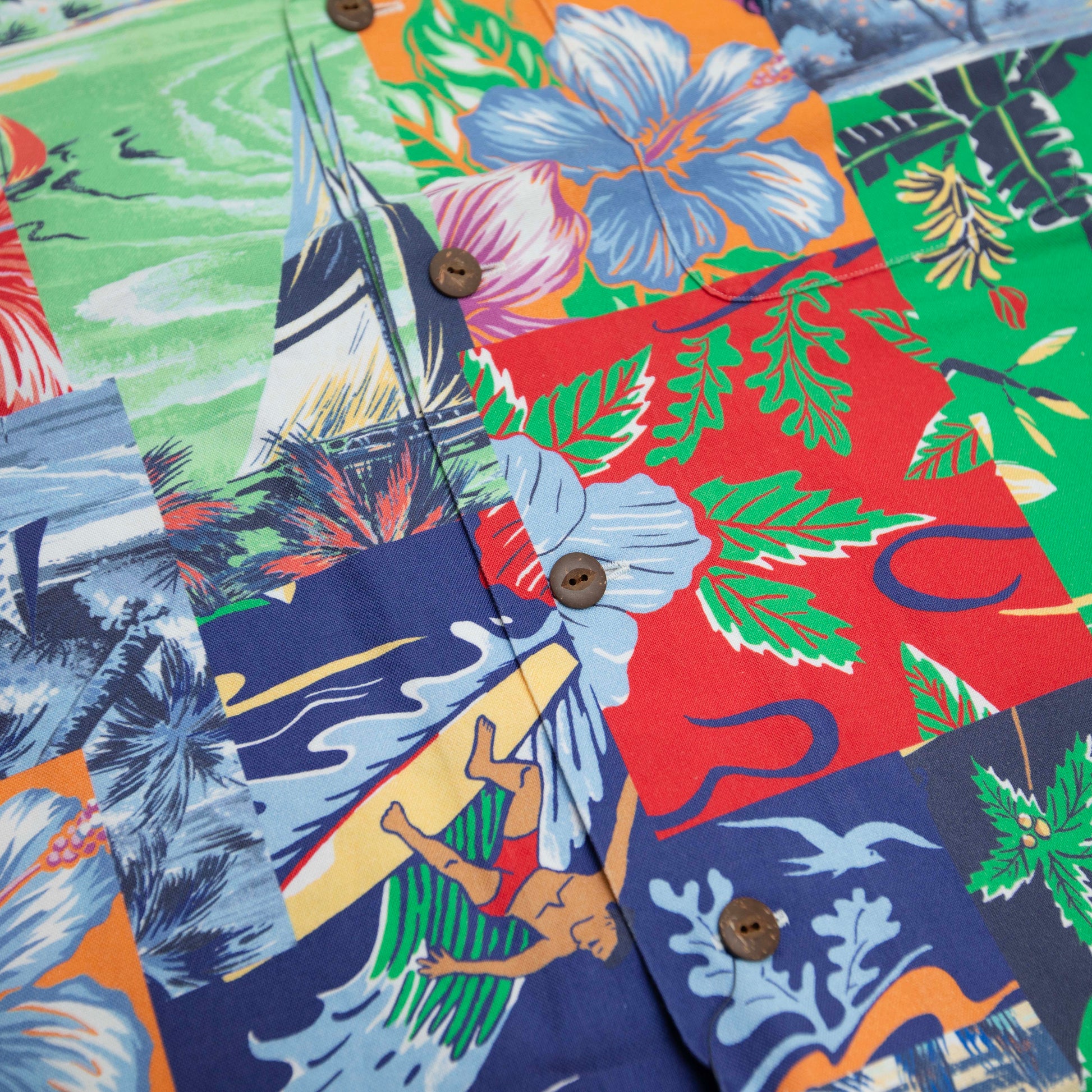 Polo Ralph Lauren Classic Fit Beach Bazaar Patchwork Shirt