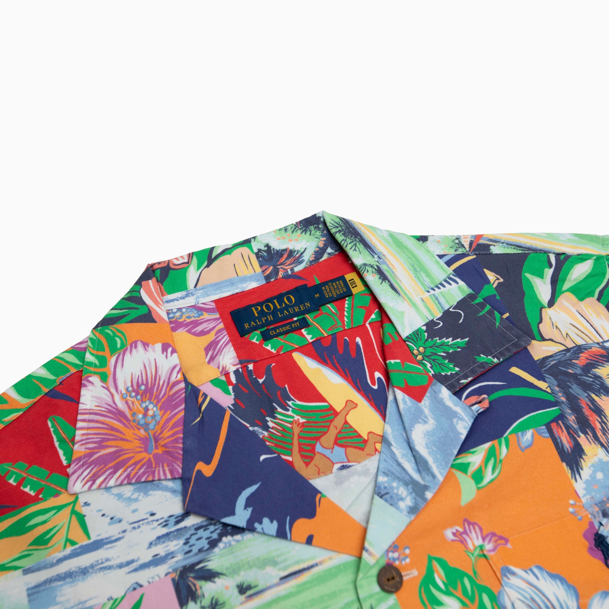 Polo Ralph Lauren Classic Fit Beach Bazaar Patchwork Shirt
