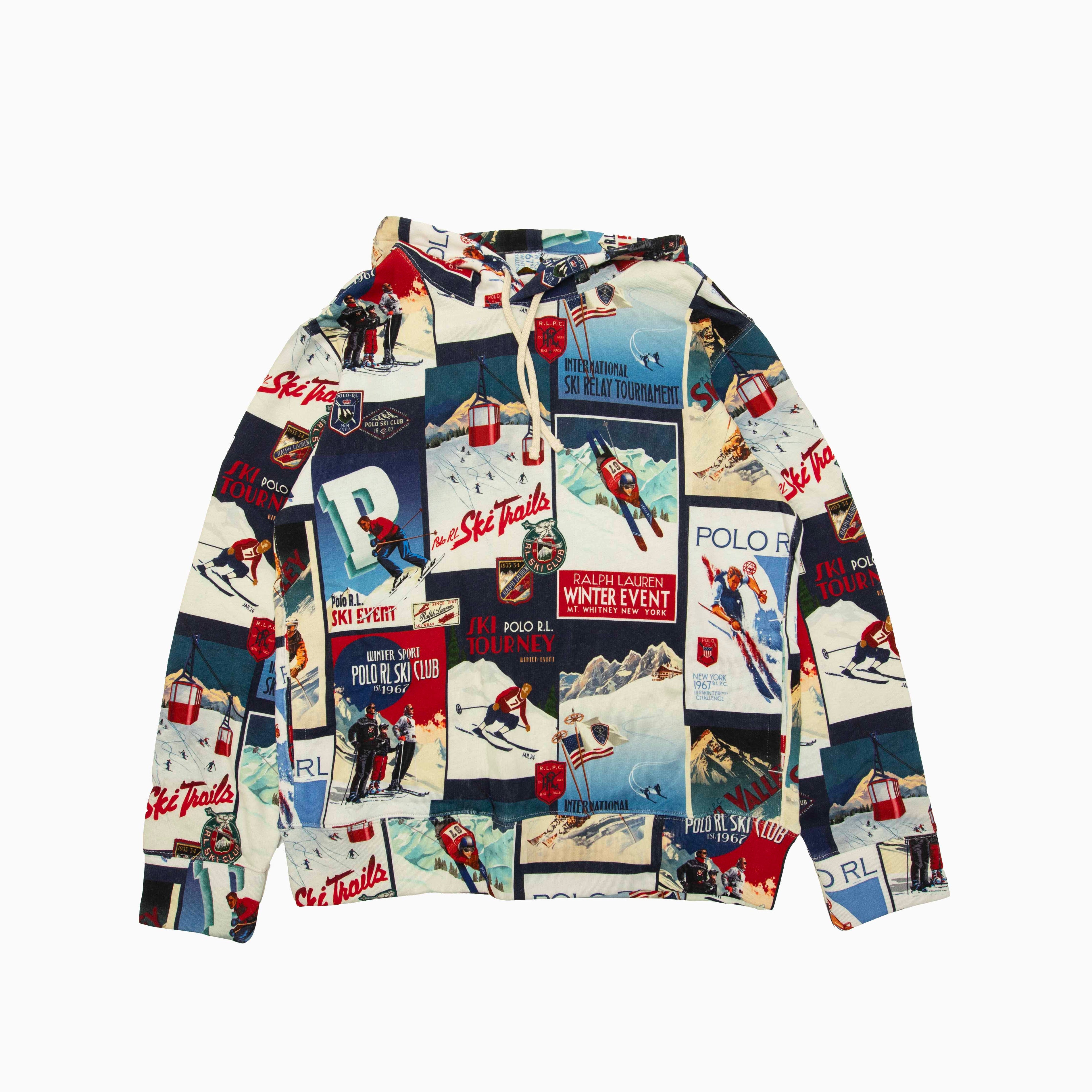 POLO RALPH LAUREN patchwork print Hoodie