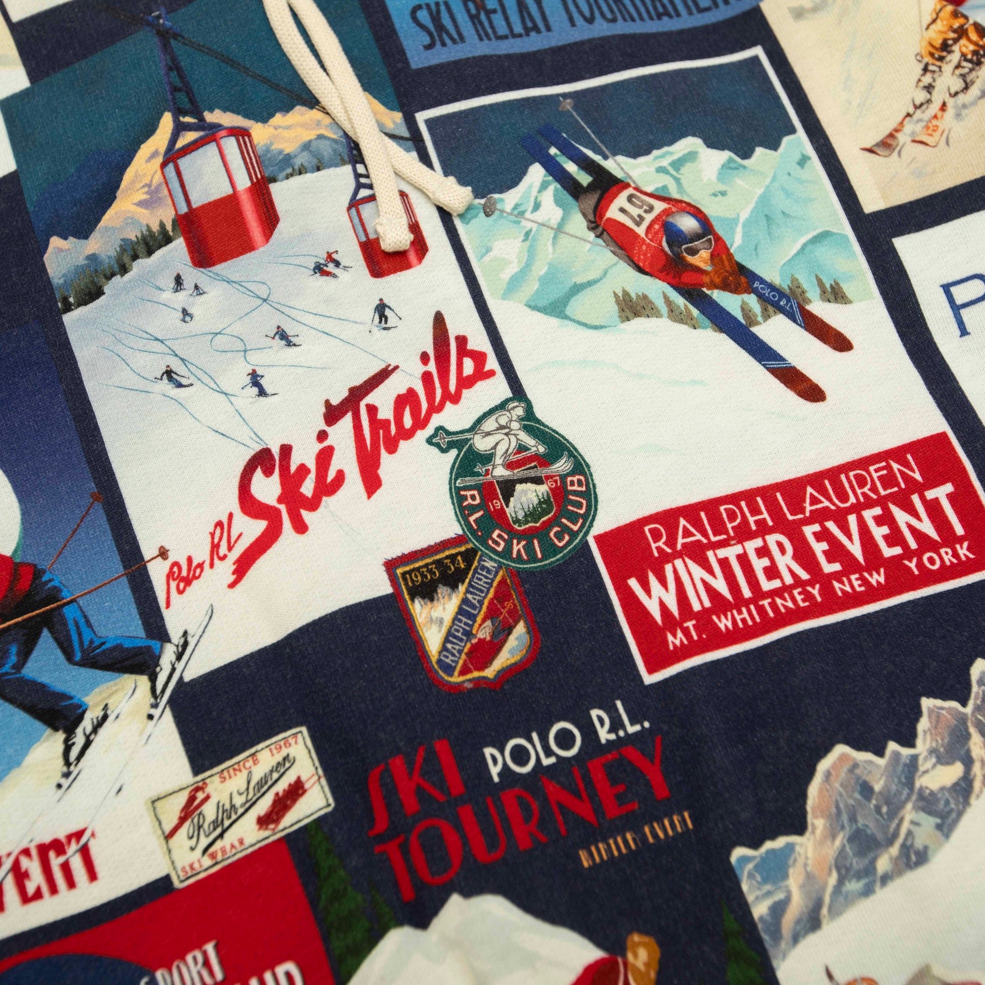 POLO RALPH LAUREN patchwork print Hoodie