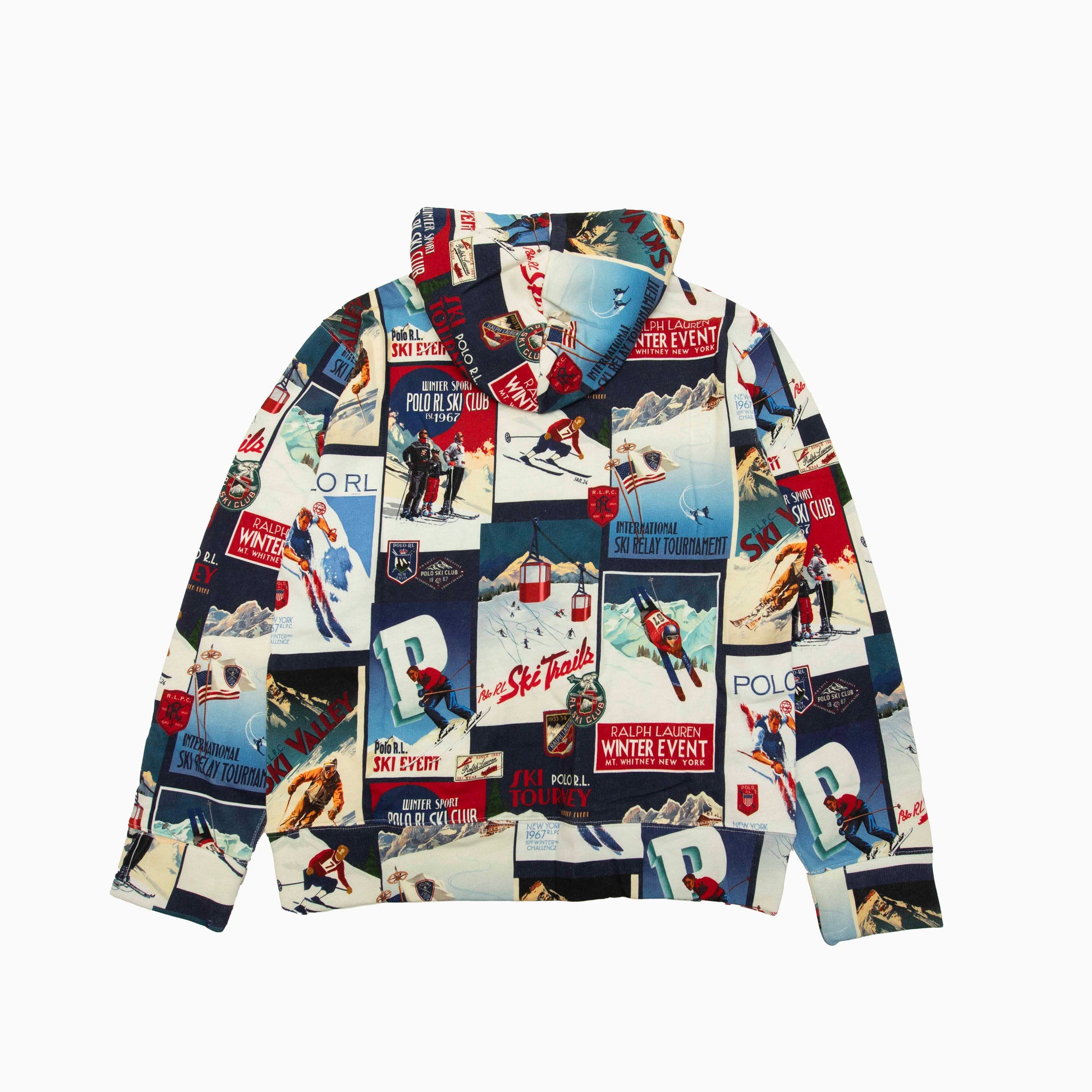 POLO RALPH LAUREN patchwork print Hoodie