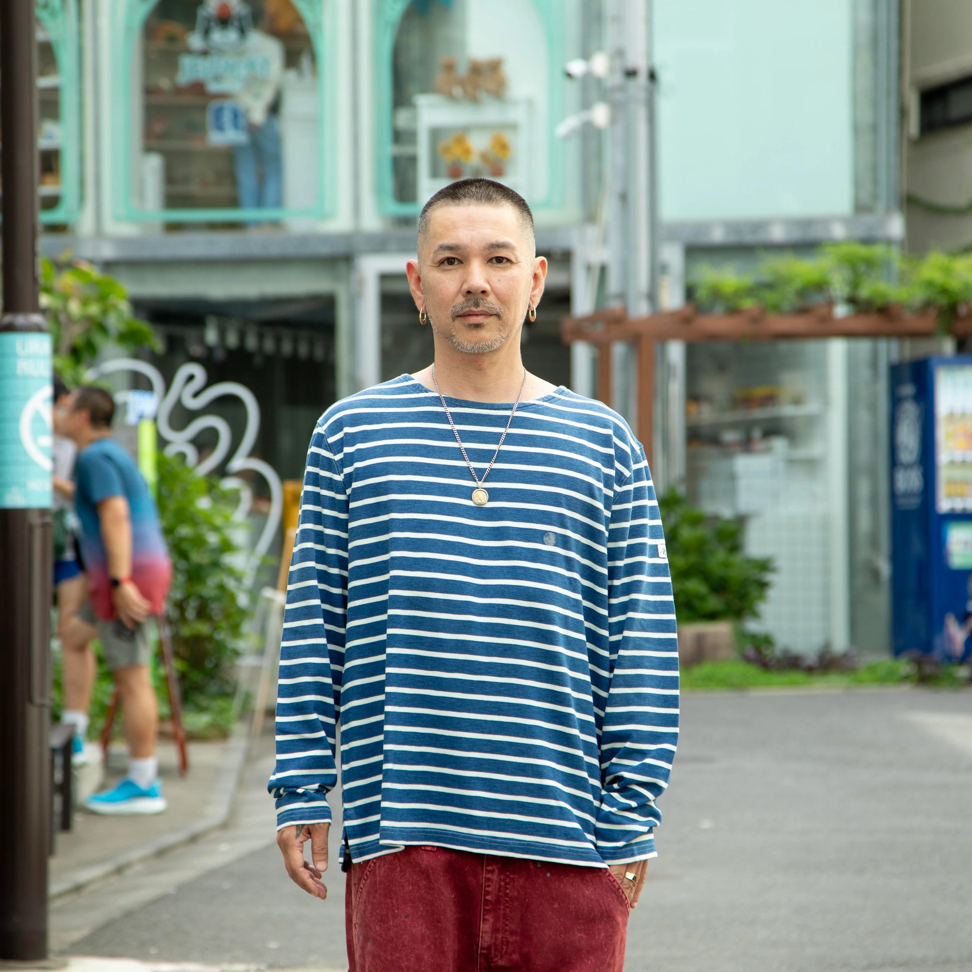 POLO RALPH LAUREN Border Long Sleeve Tee
