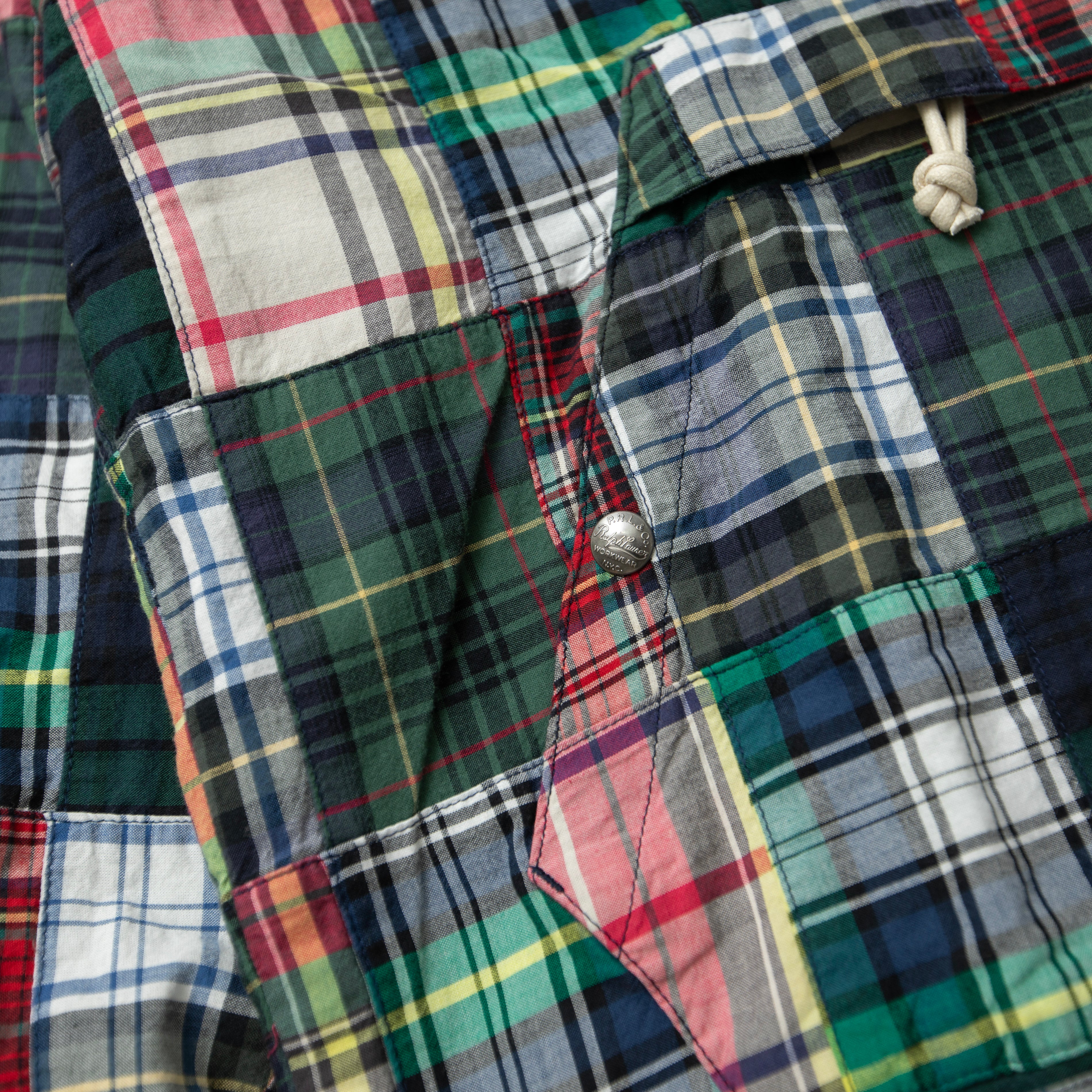 Polo Ralph Lauren Mens Multicolor Patchwork shirts jacket