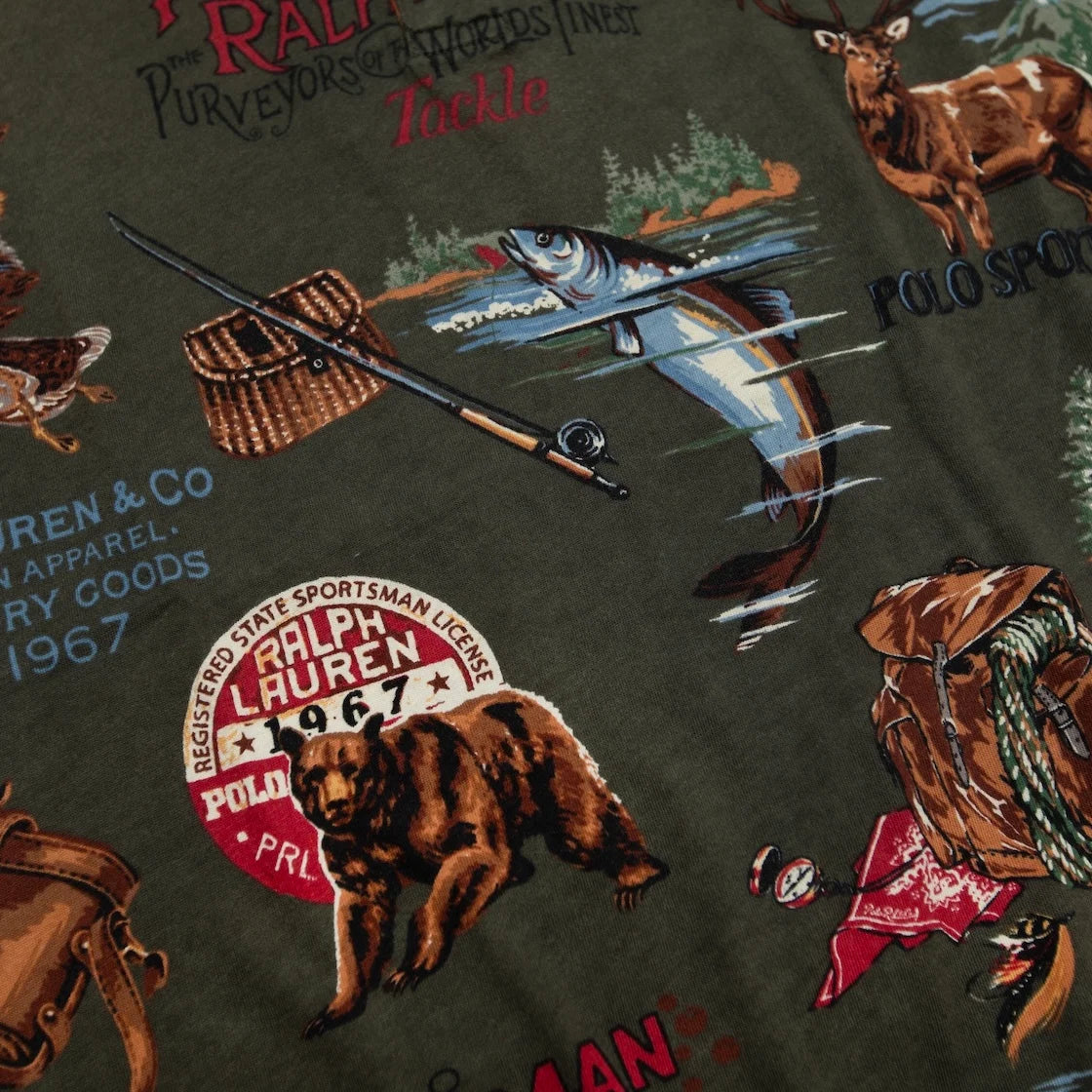 POLO RALPH LAUREN POLO SPORTSMAN Fishing Print Polo Shirt