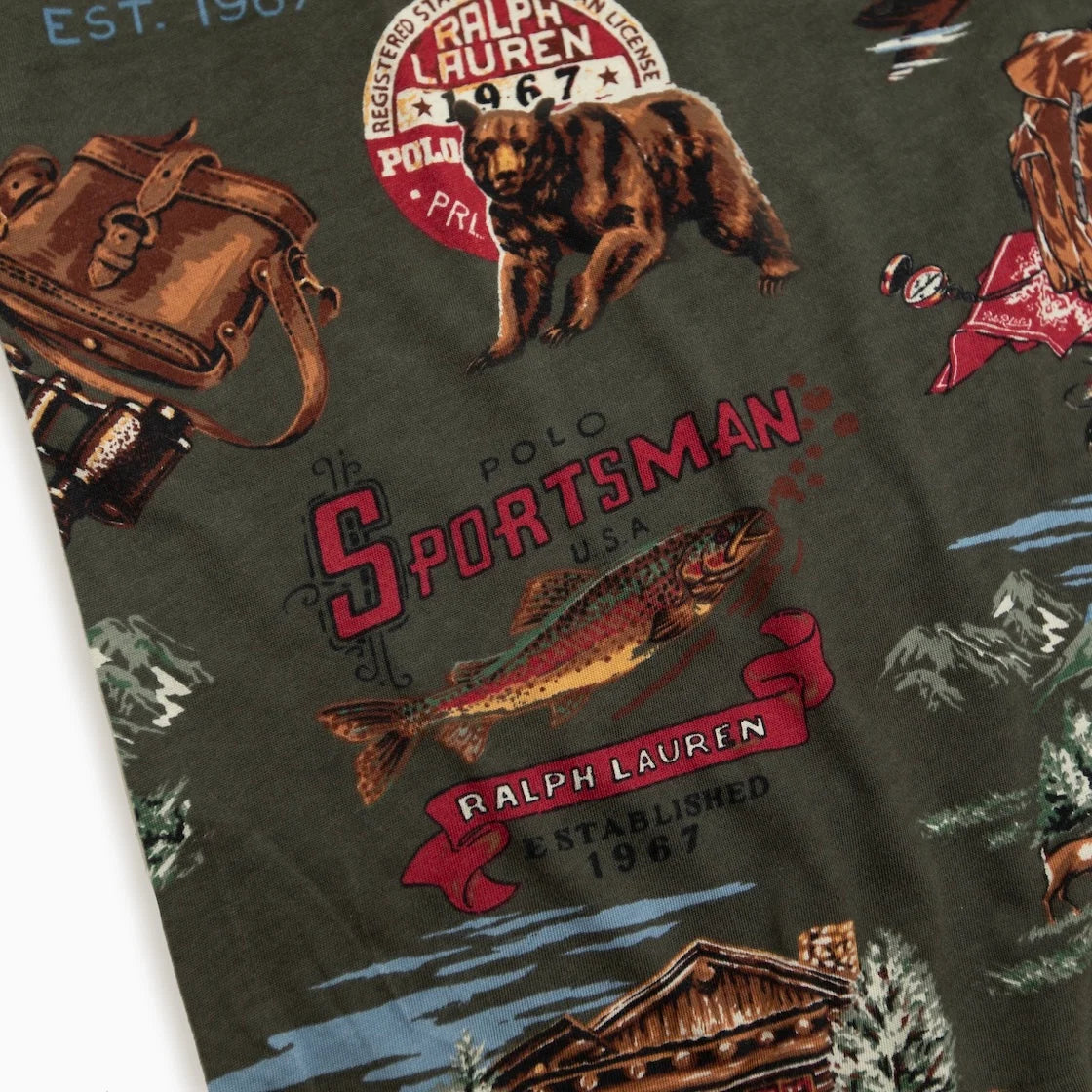 POLO RALPH LAUREN POLO SPORTSMAN Fishing Print Polo Shirt
