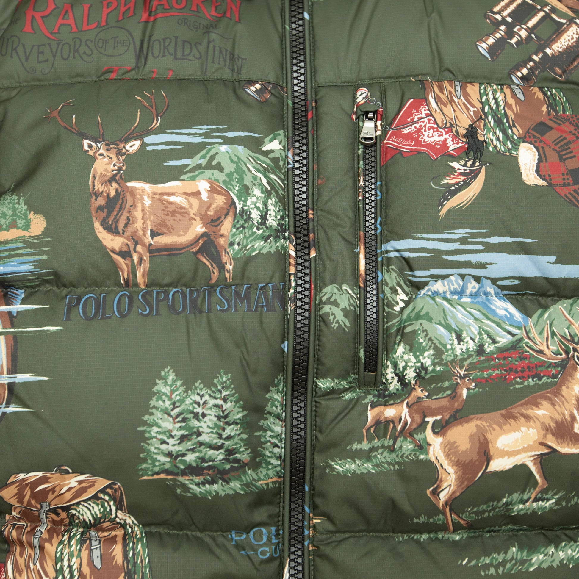 POLO RALPH LAUREN POLO SPORTSMAN Hunting Print Down Jacket