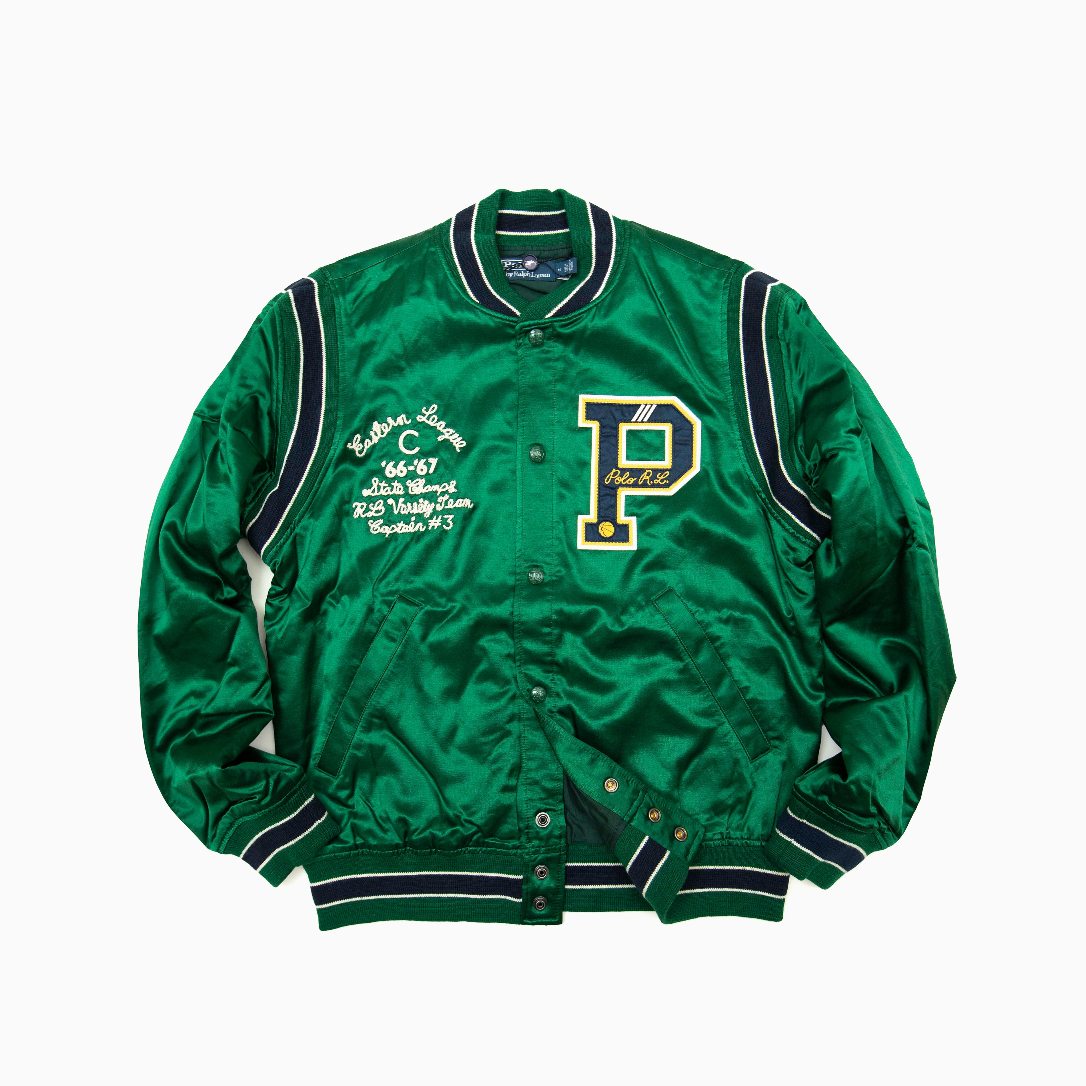 Polo Ralph Lauren satin Letterman Jacket