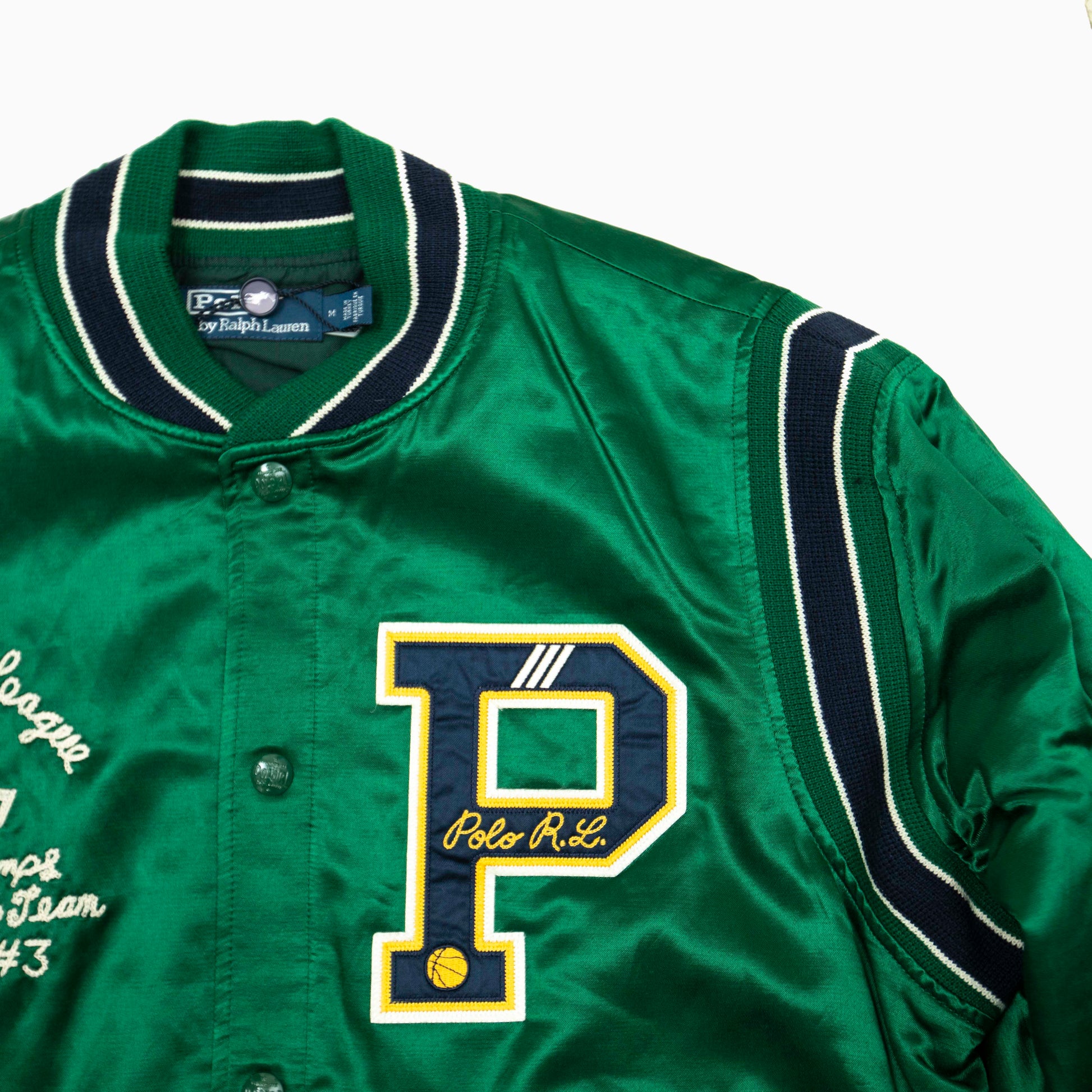Polo Ralph Lauren satin Letterman Jacket