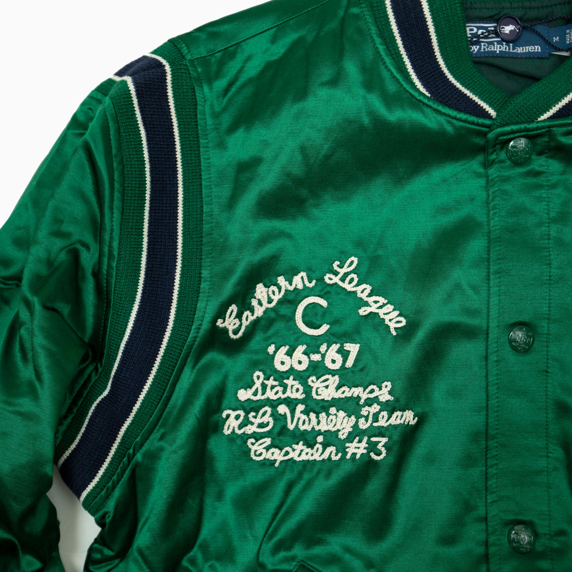 Polo Ralph Lauren satin Letterman Jacket