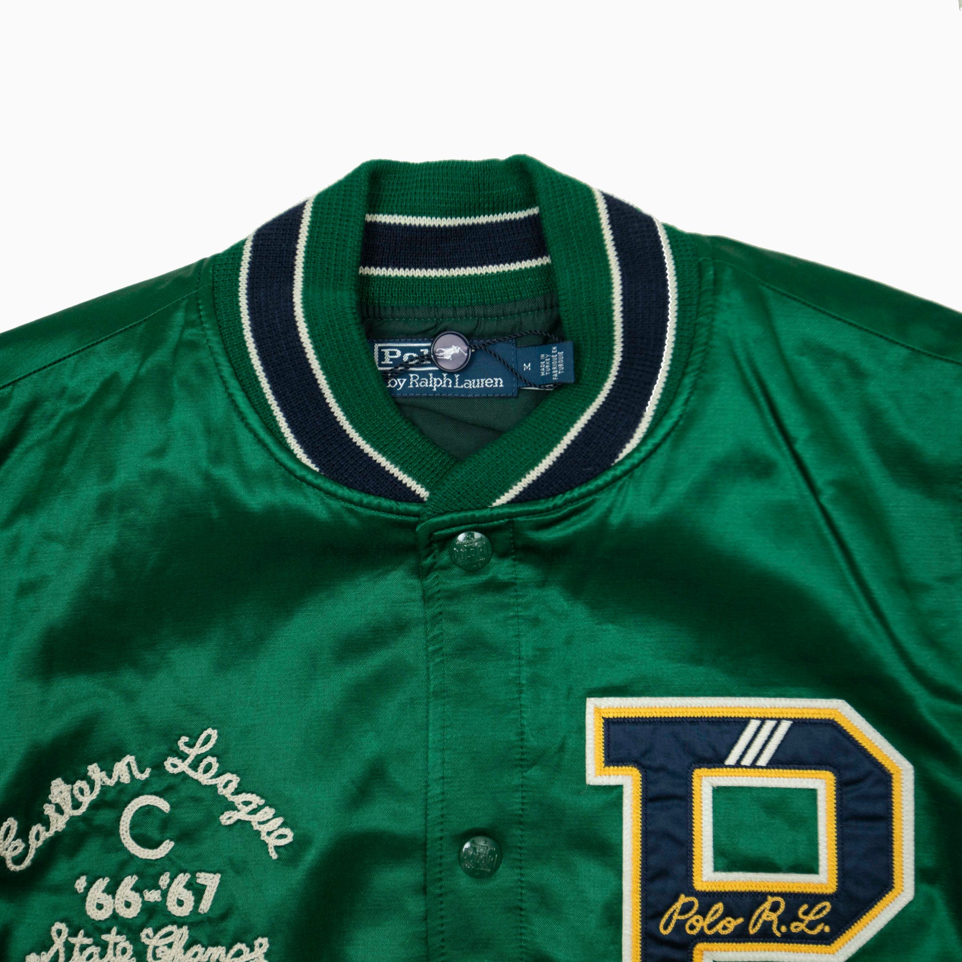 Polo Ralph Lauren satin Letterman Jacket