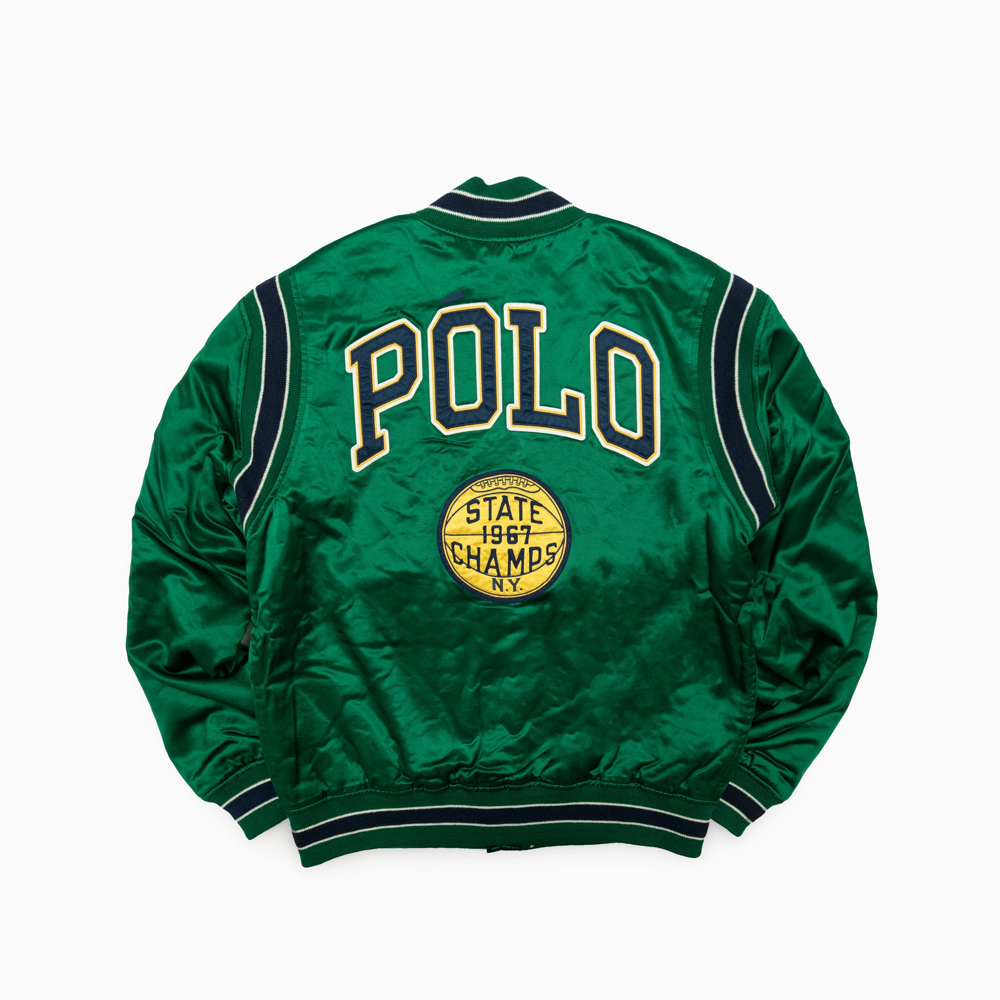 Polo Ralph Lauren satin Letterman Jacket