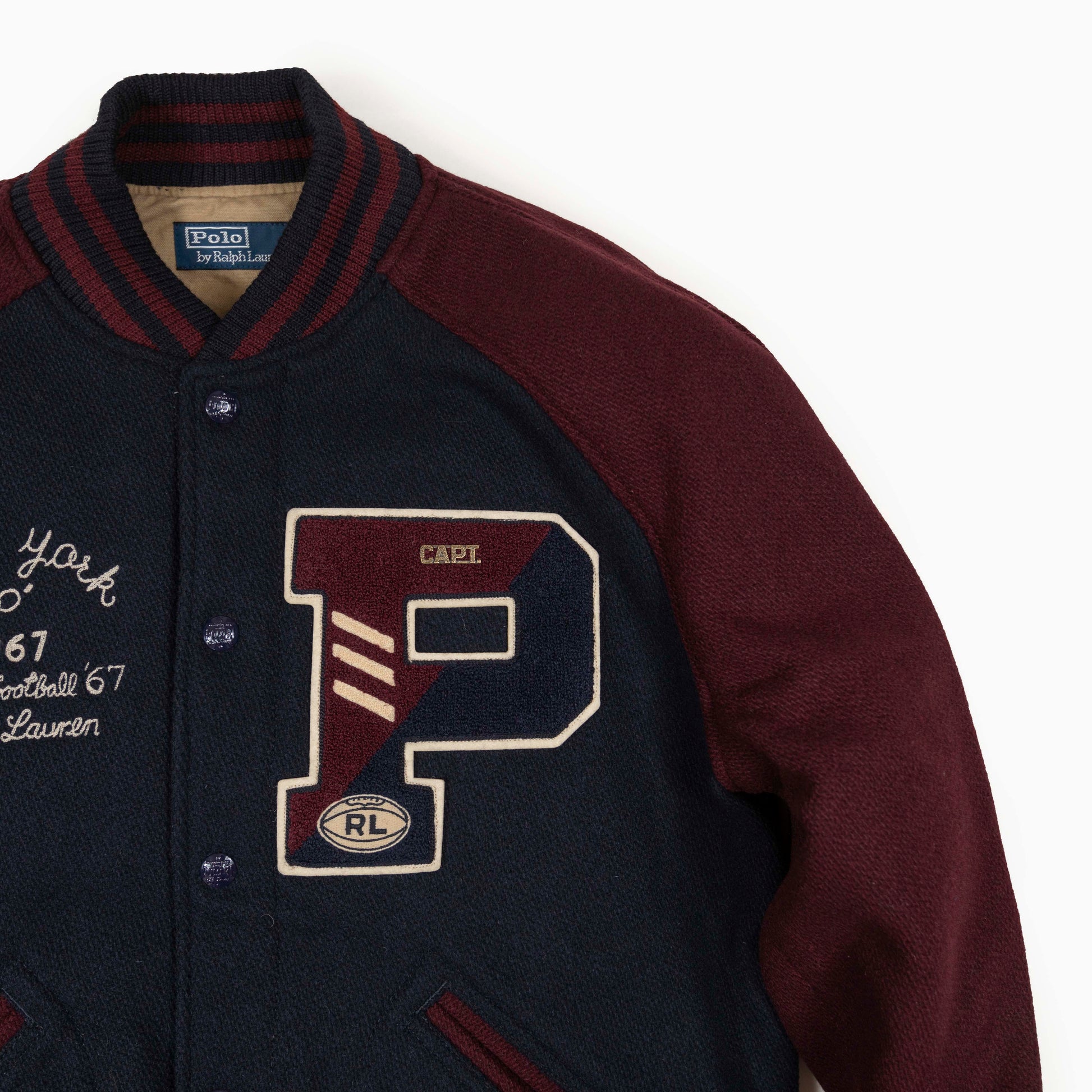 POLO RALPH LAUREN TOWN & COUNTRY VARSITY JACKET
