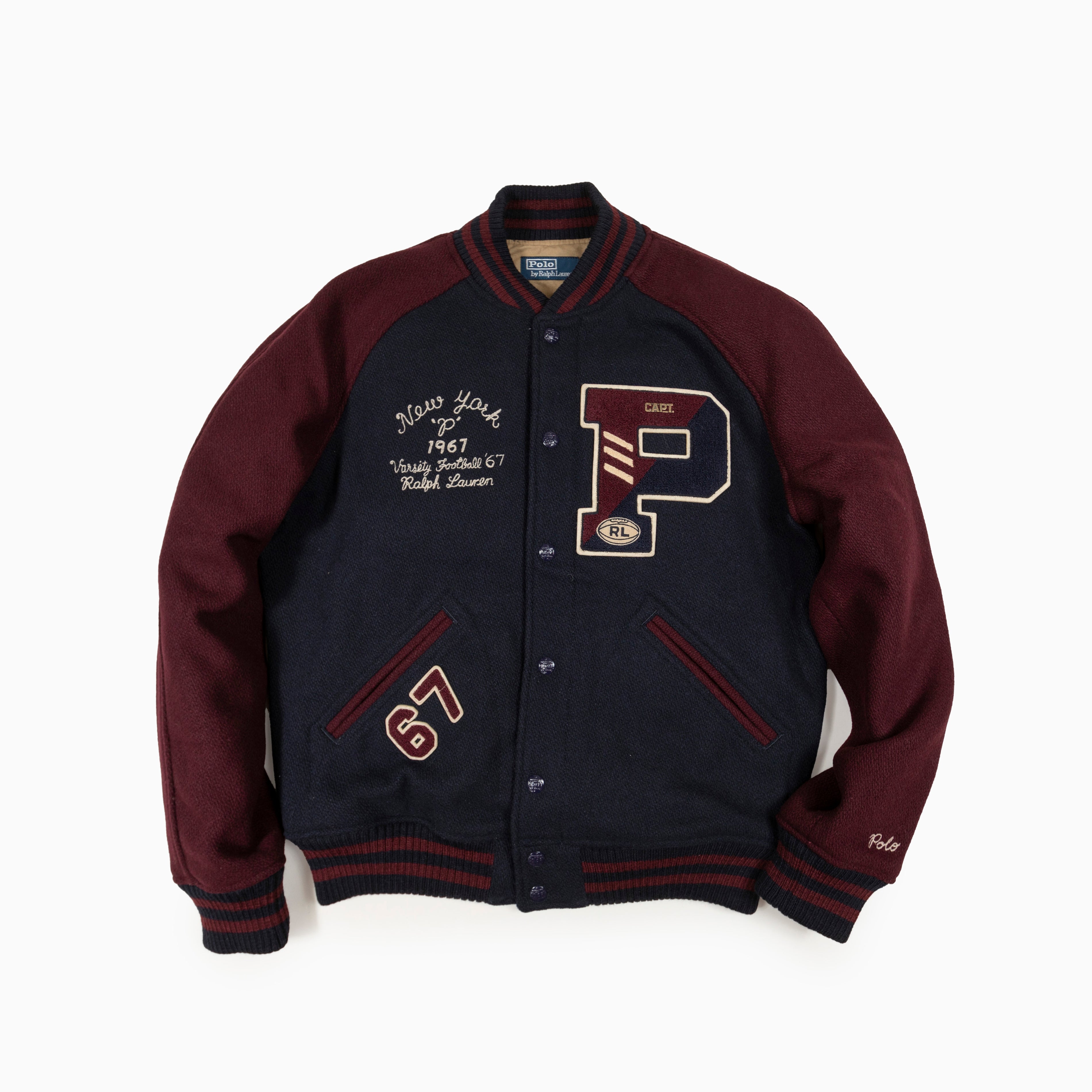 POLO RALPH LAUREN TOWN & COUNTRY VARSITY JACKET