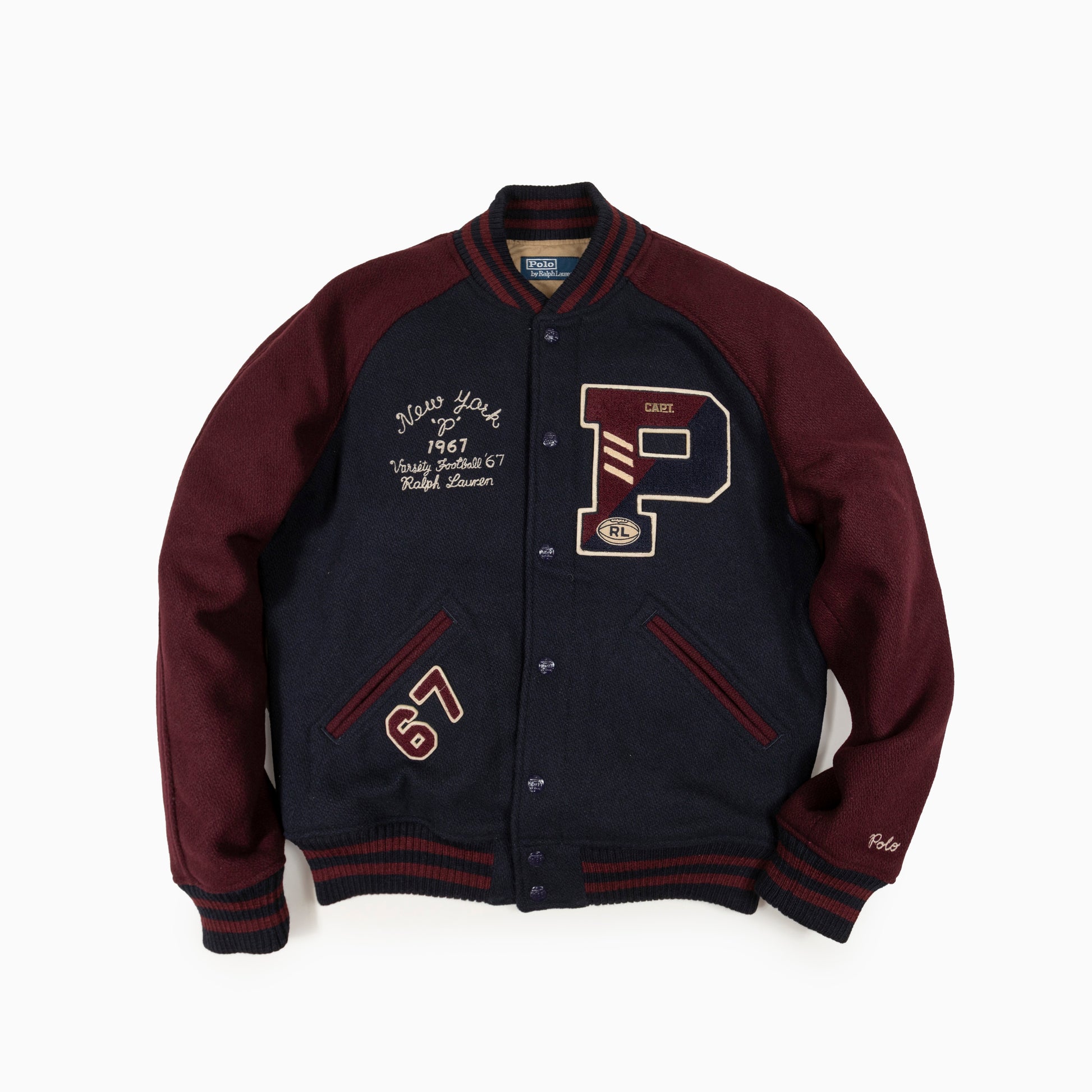 POLO RALPH LAUREN TOWN & COUNTRY VARSITY JACKET
