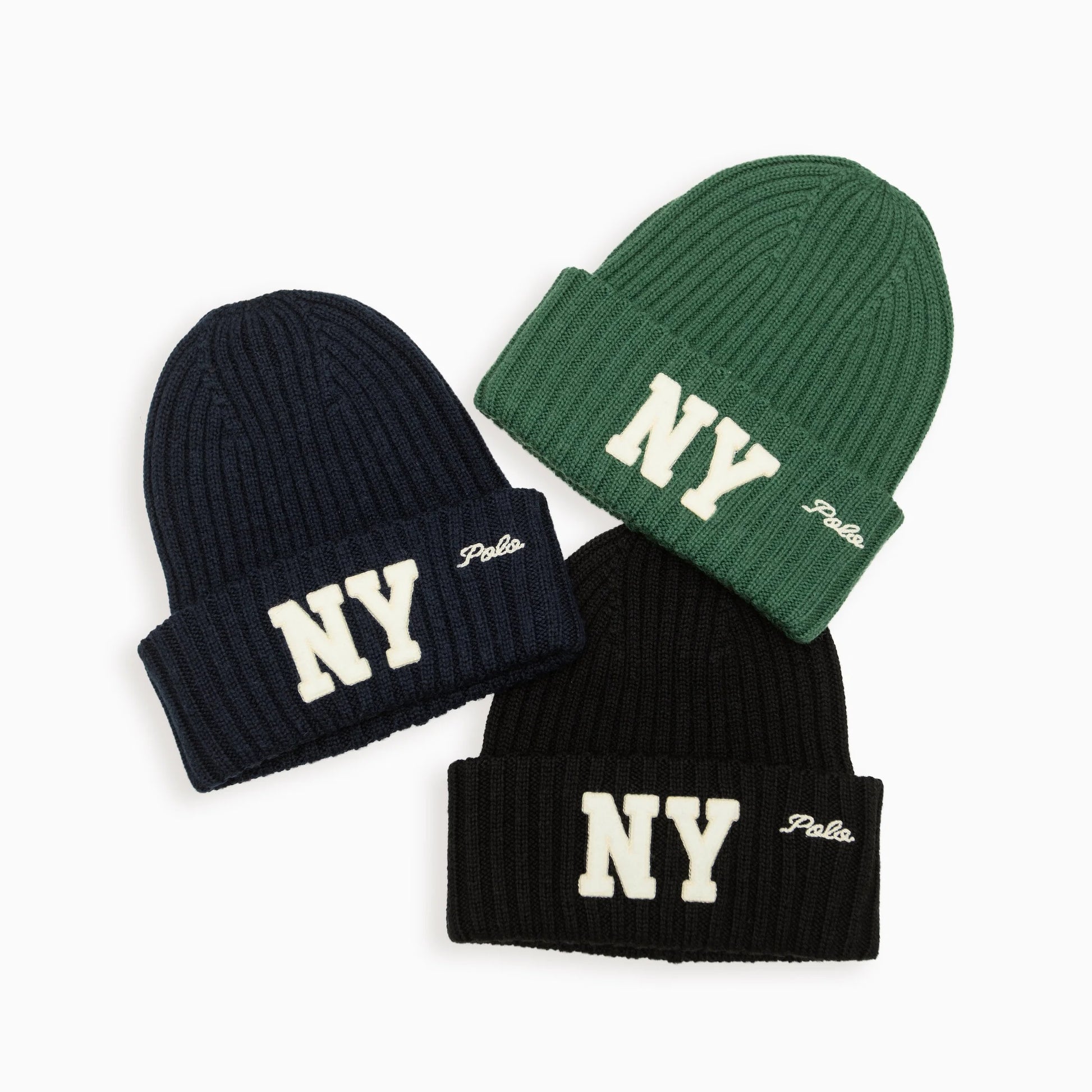 POLO RALPH LAUREN NY Logo Knit Beanie