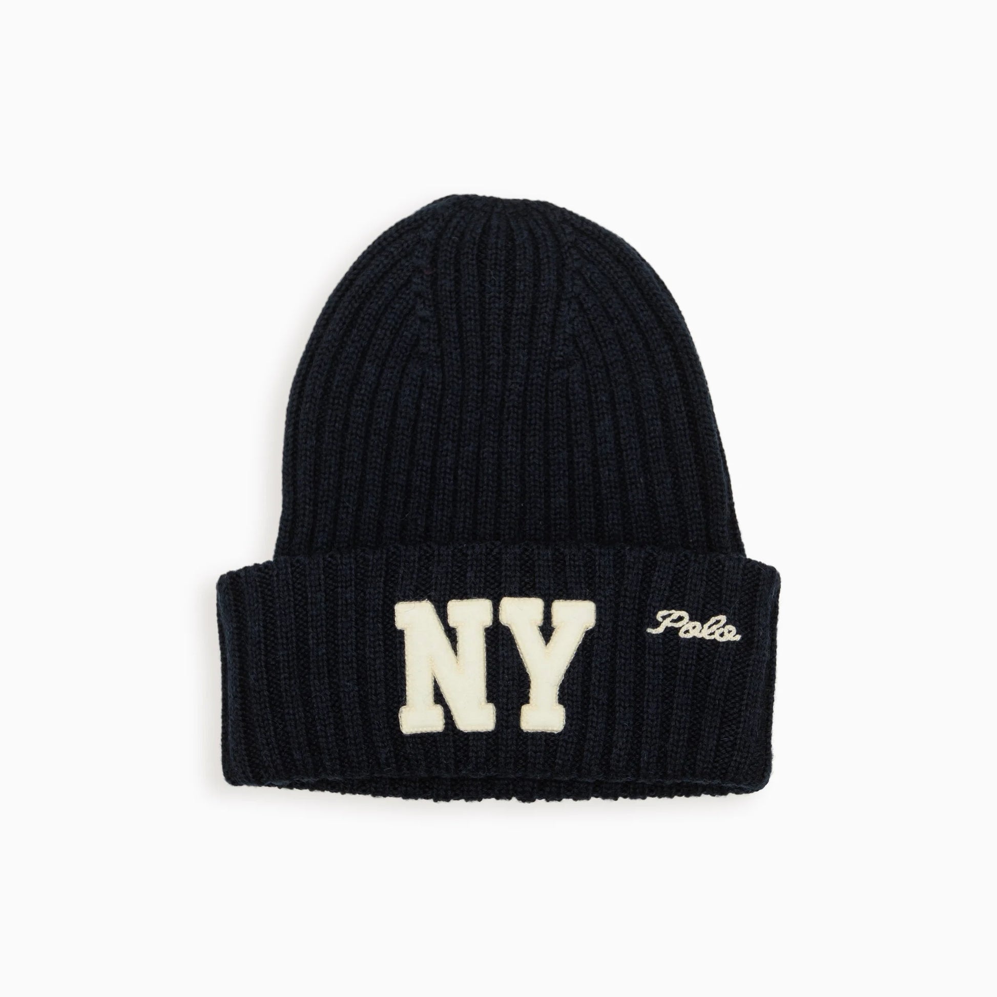 POLO RALPH LAUREN NY Logo Knit Beanie