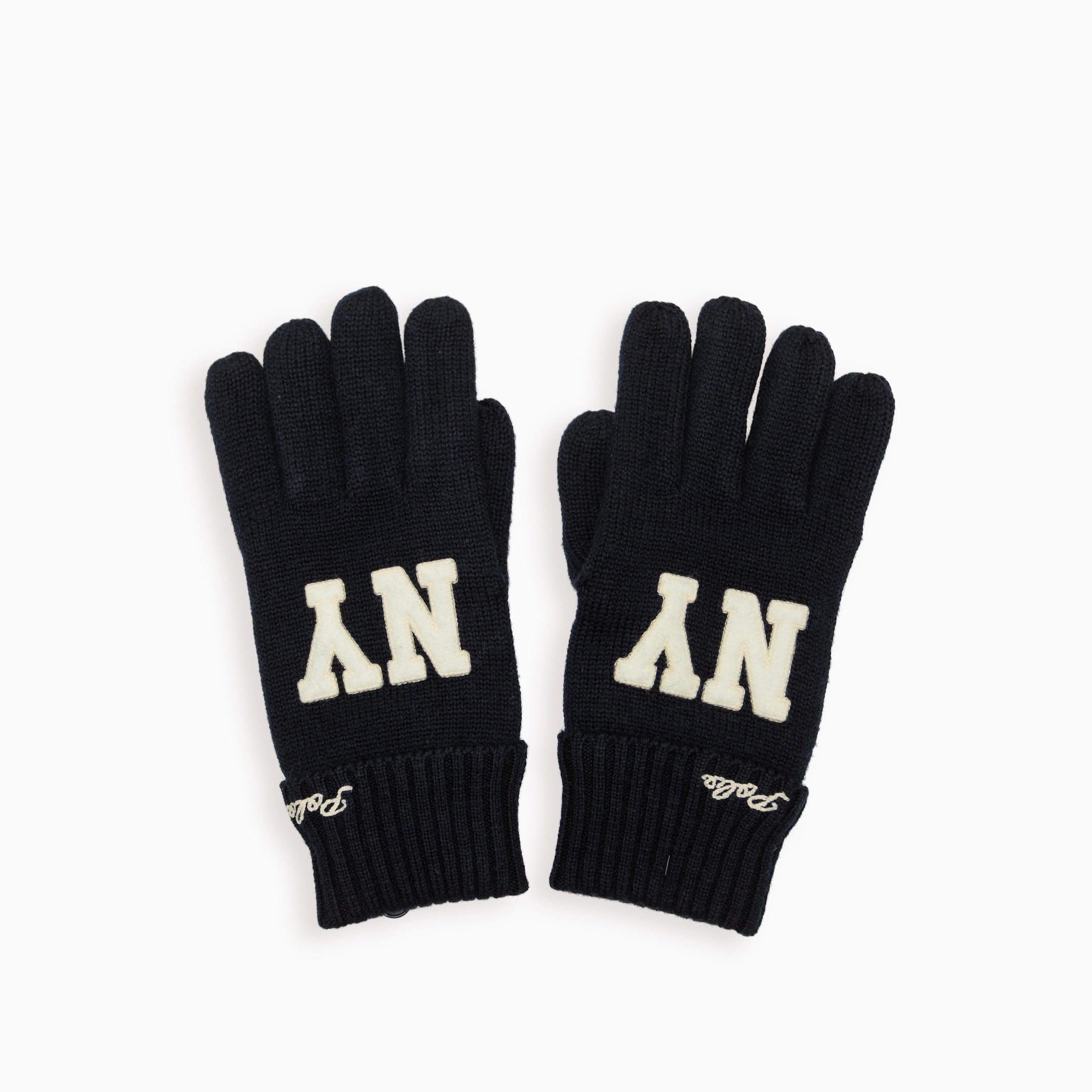 POLO RALPH LAUREN NY Logo Knit Gloves