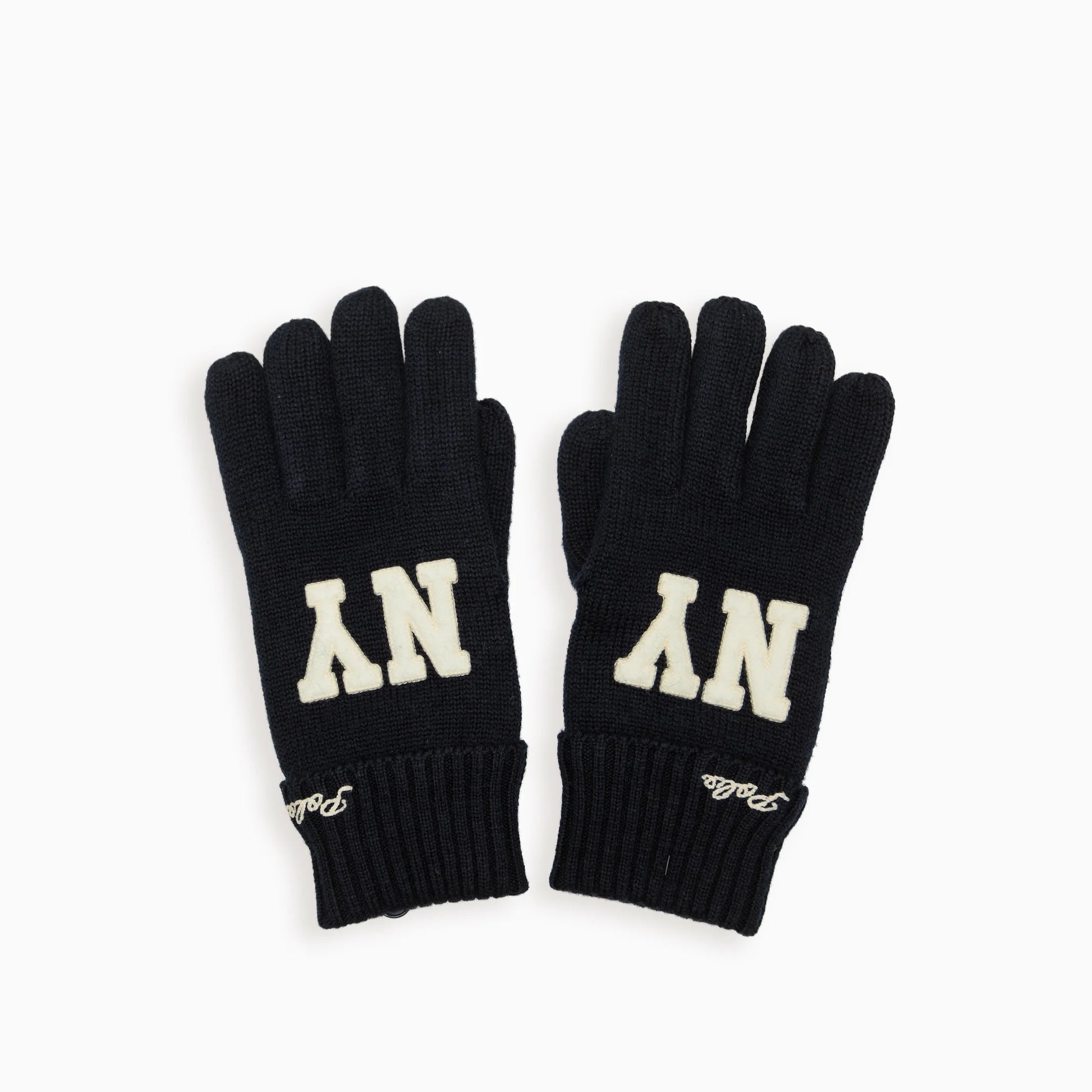 POLO RALPH LAUREN NY Logo Knit Gloves