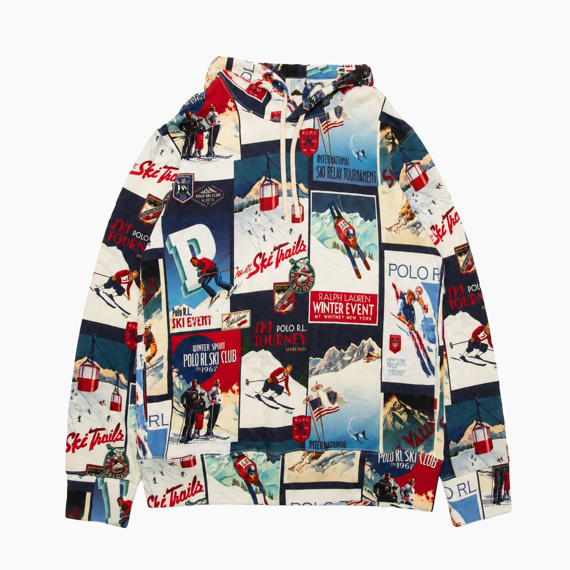 POLO RALPH LAUREN patchwork print Hoodie