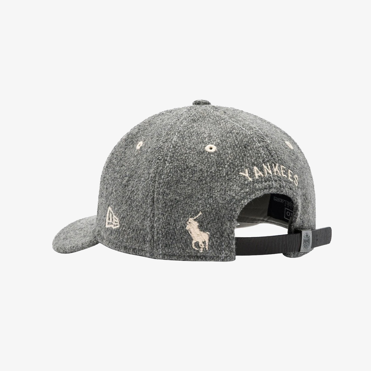 Polo Ralph Lauren x New era x MLB Cooperstown Yankees Retro Crown Strapback Cap Gray