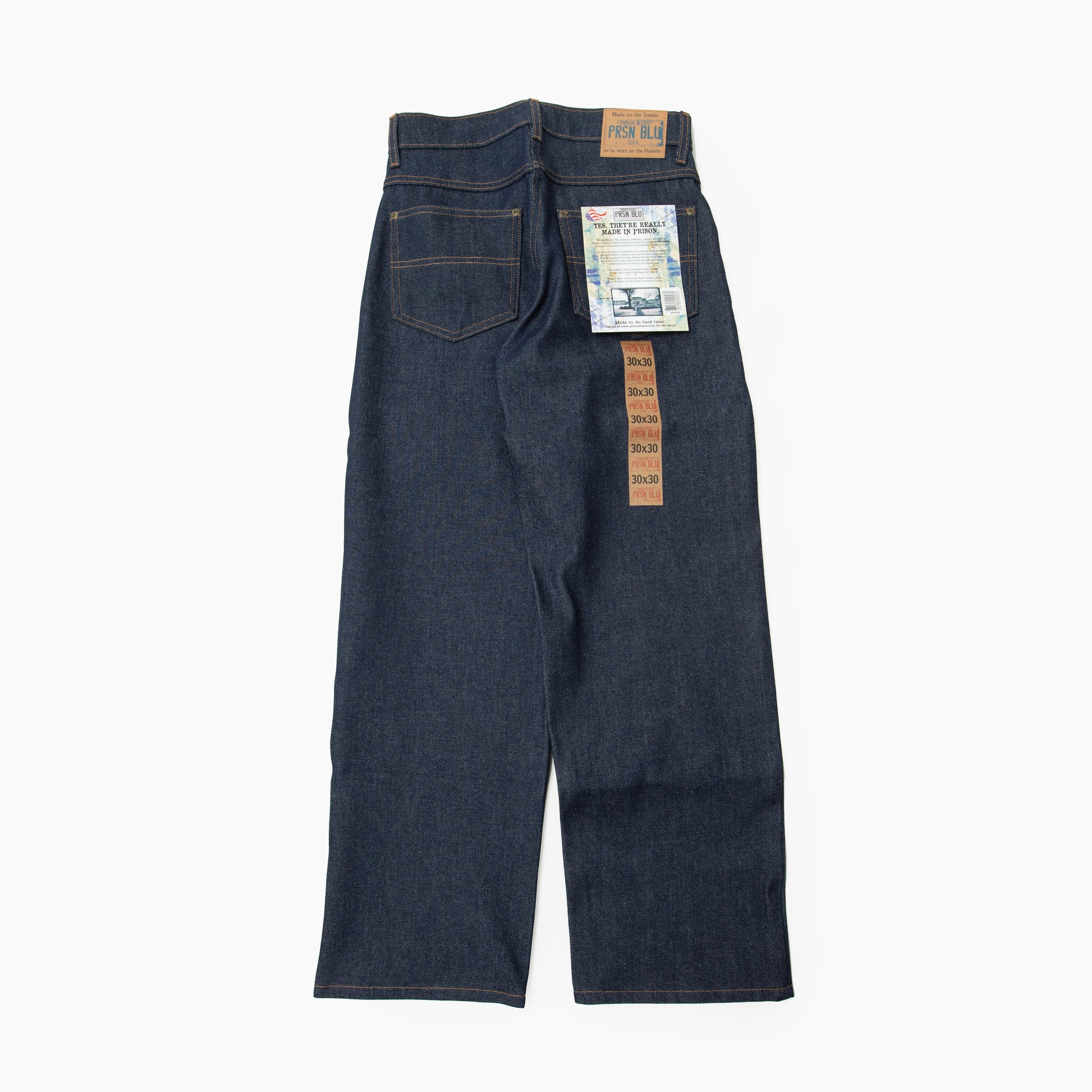 PRISON BLUES Relaxed Fit Jeans Rigid Blue