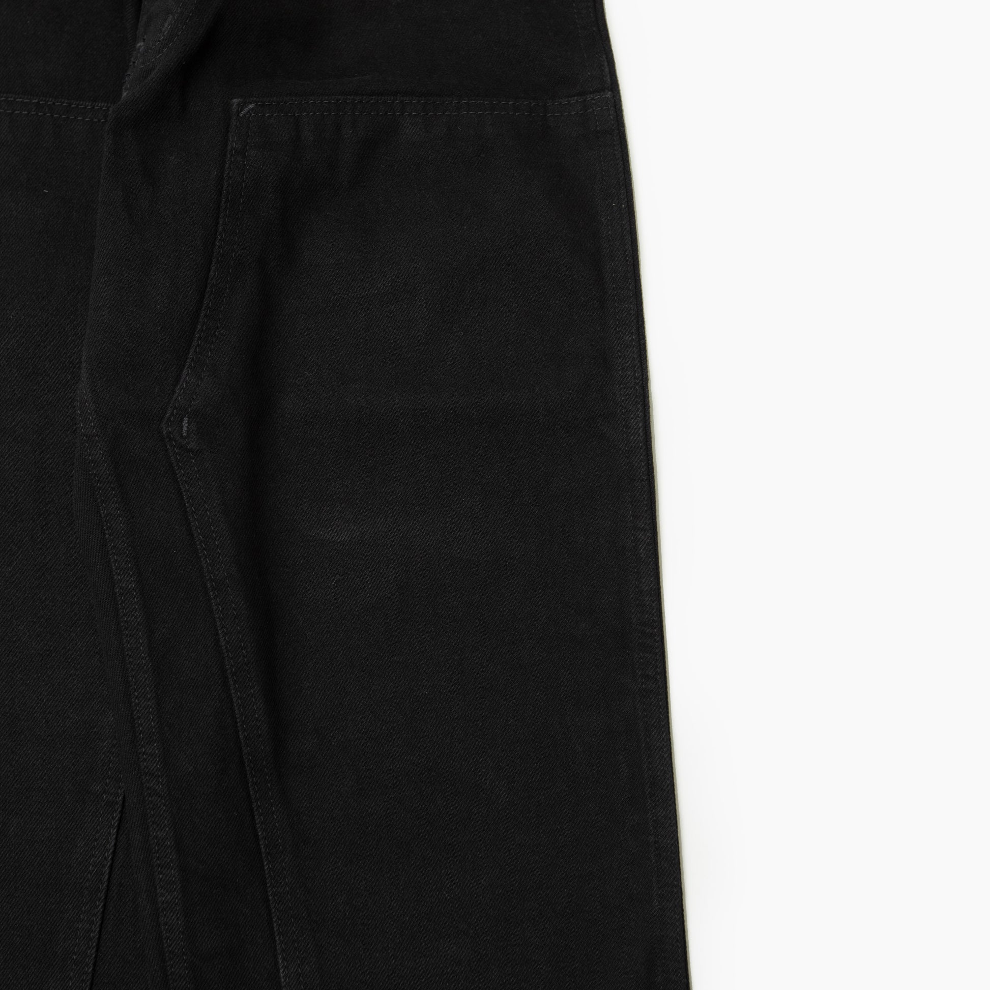 PRISON BLUES Double Knee Jeans w/out buttons Rinsed Black