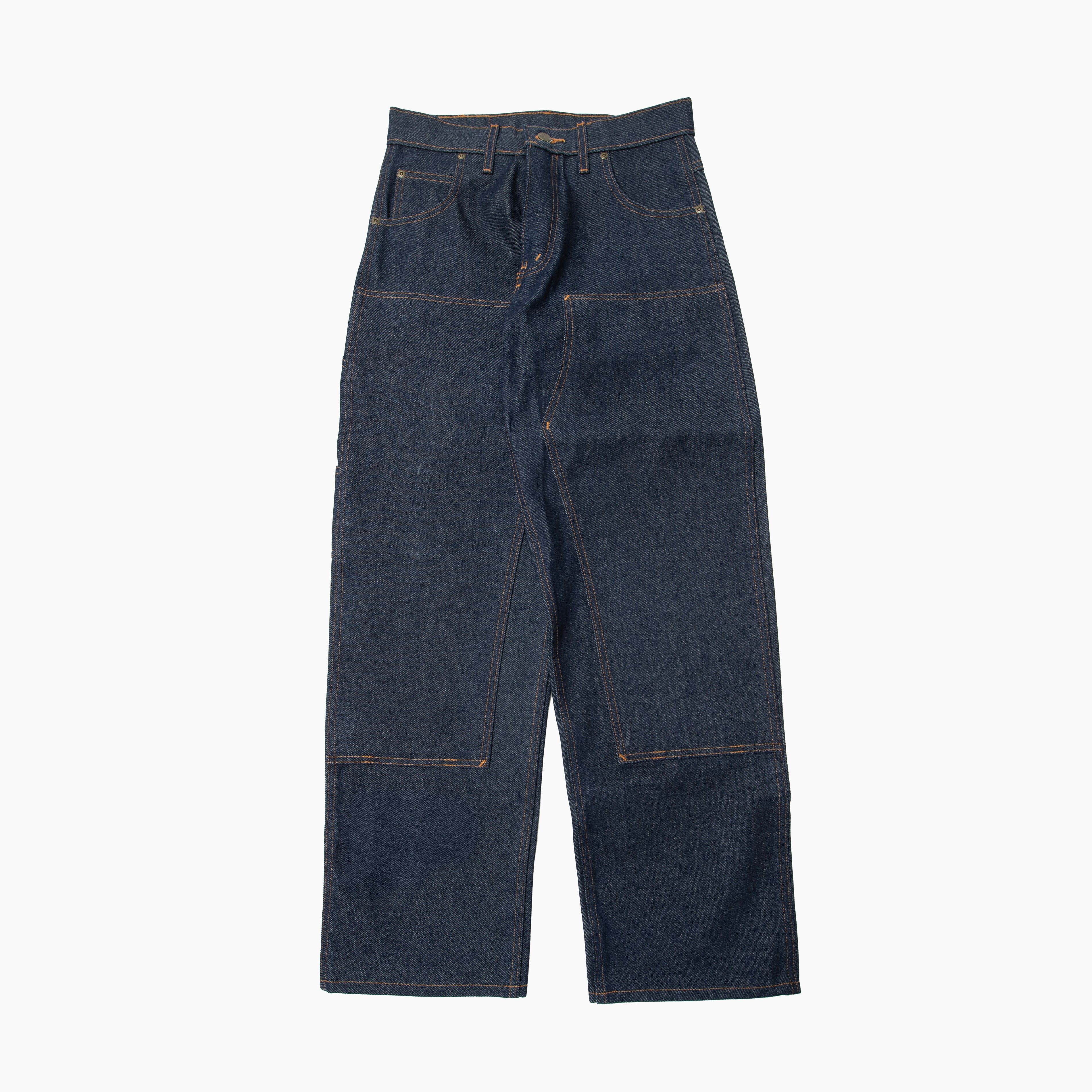 PRISON BLUES Double Knee Jeans w/out buttons Rigid Blue