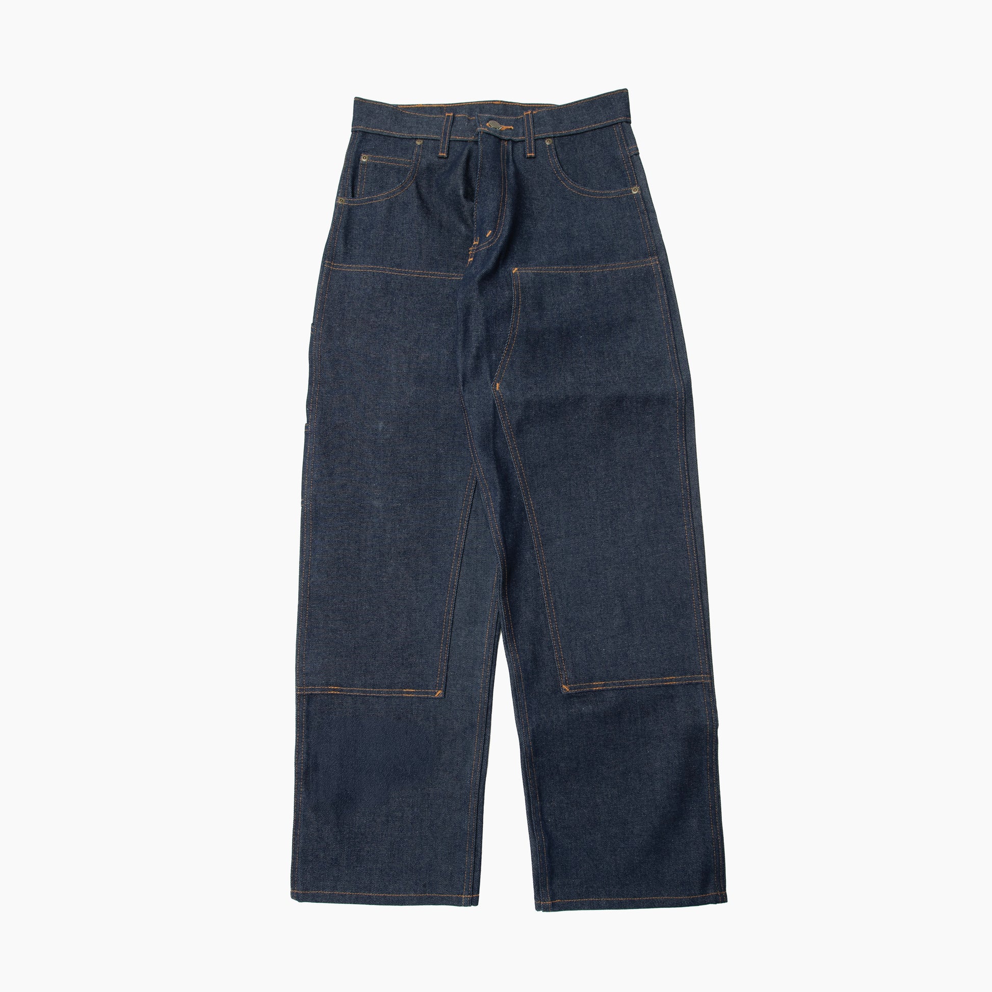 PRISON BLUES Double Knee Jeans w/out buttons Rigid Blue