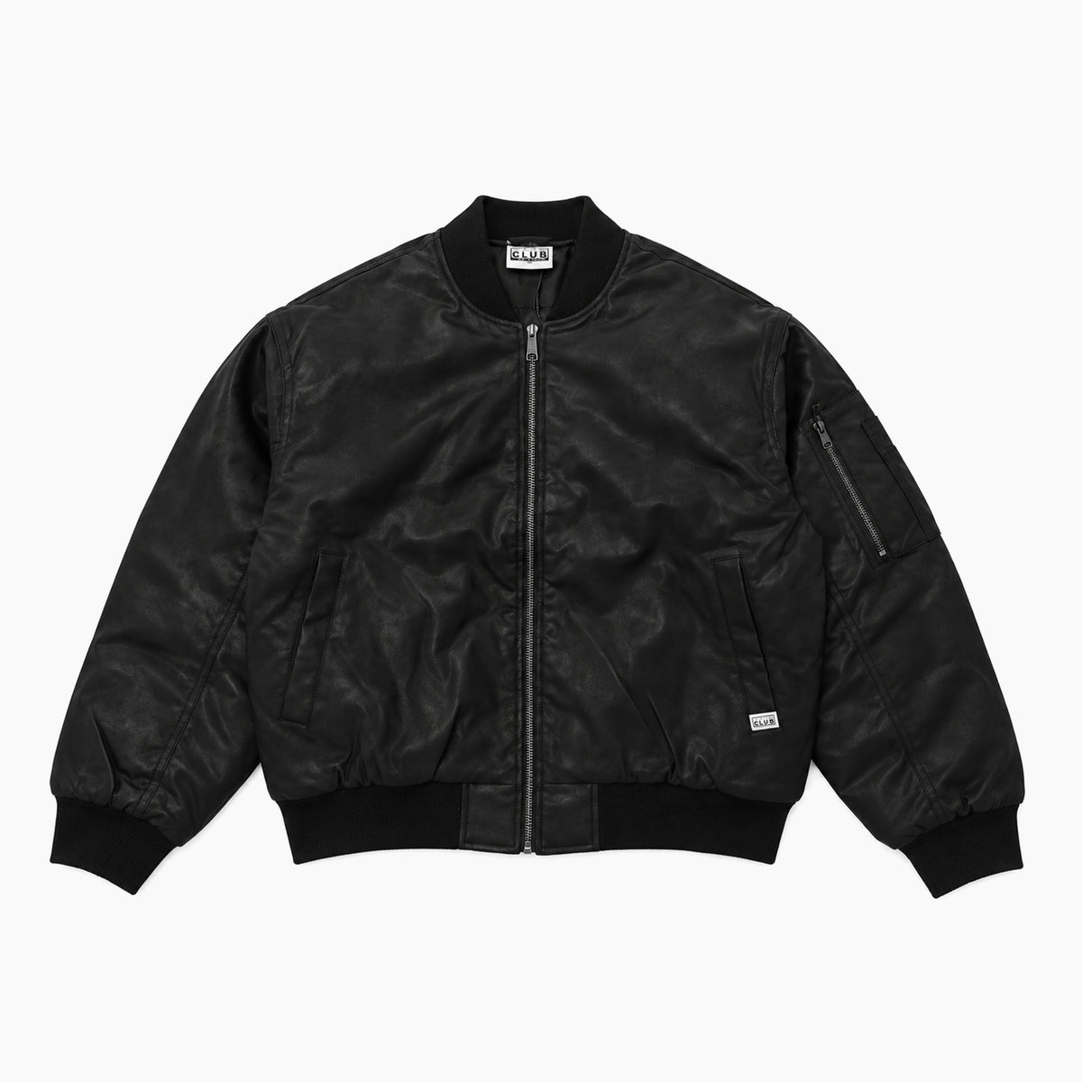 PRO CLUB HEAVY WEIGHT LEATHER BOMBER JACKET