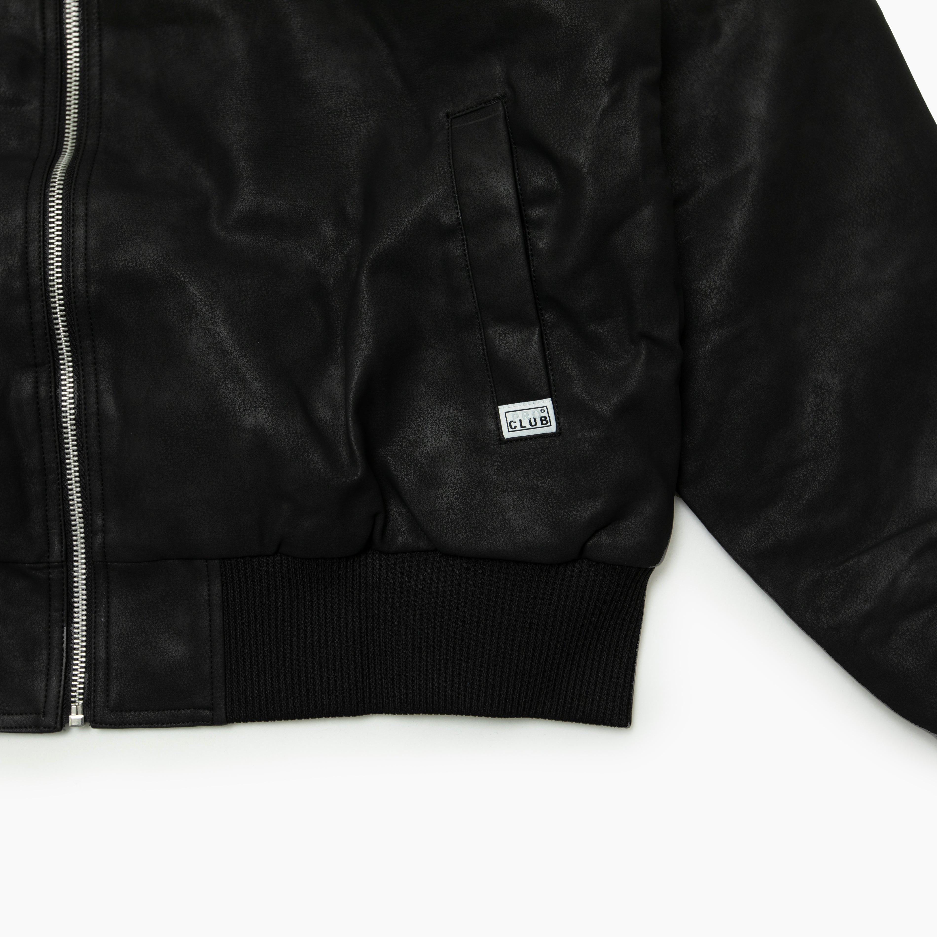 PRO CLUB HEAVY WEIGHT LEATHER ZIP HOOD