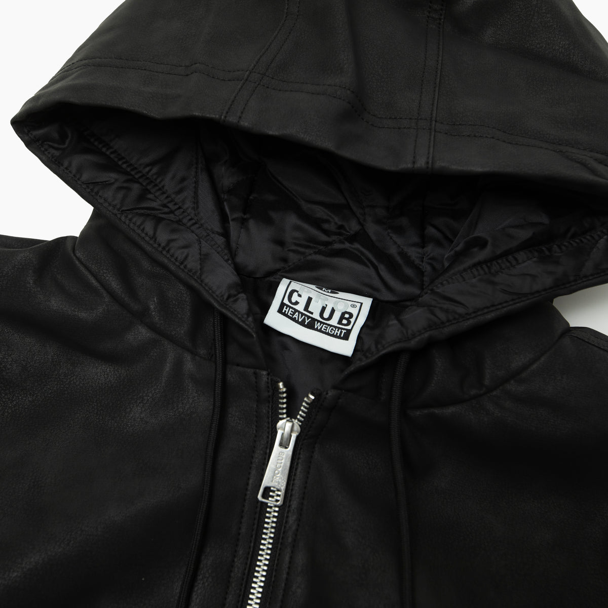 PRO CLUB HEAVY WEIGHT LEATHER ZIP HOOD