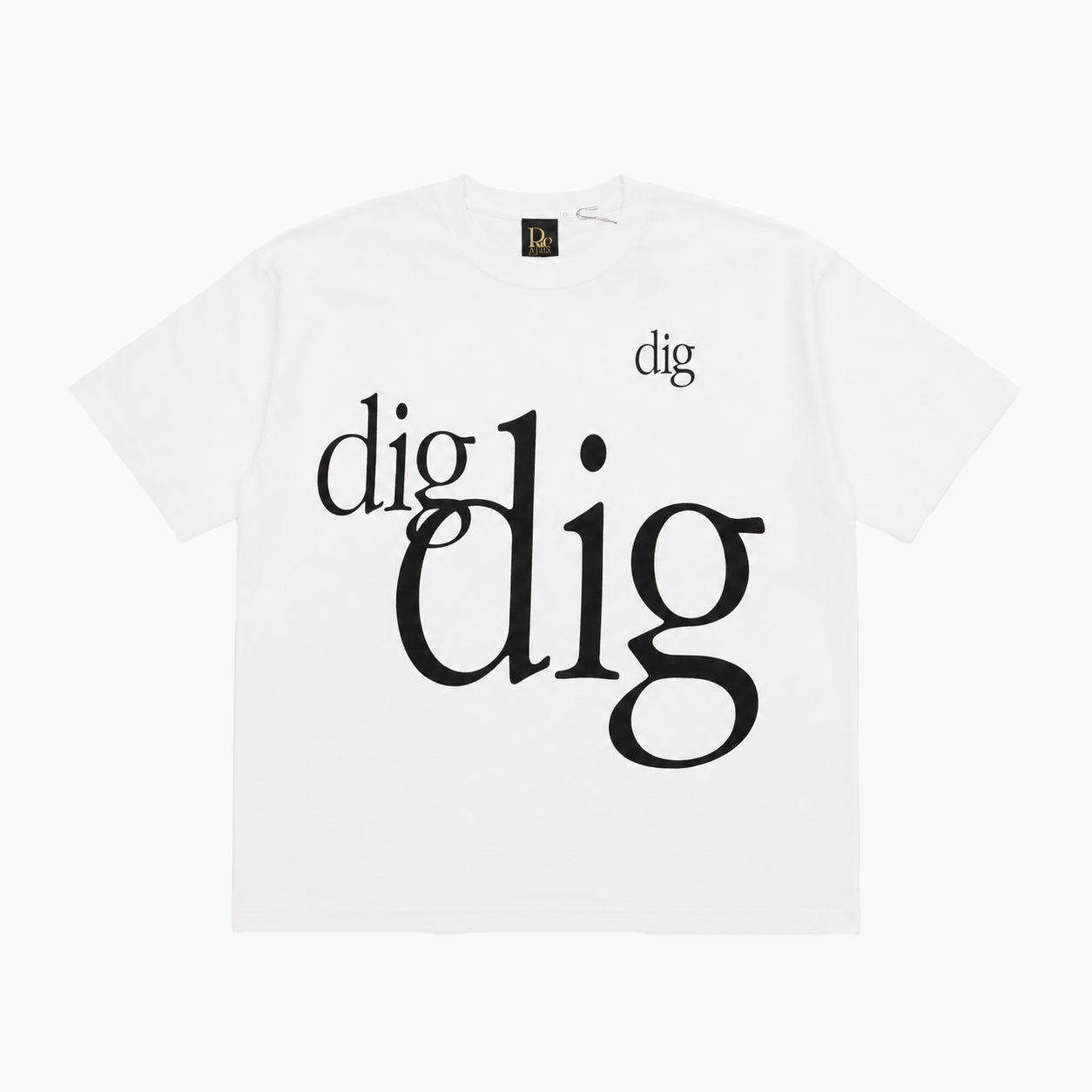 RAP ATTACK "Dig" Embroidery Big Tee