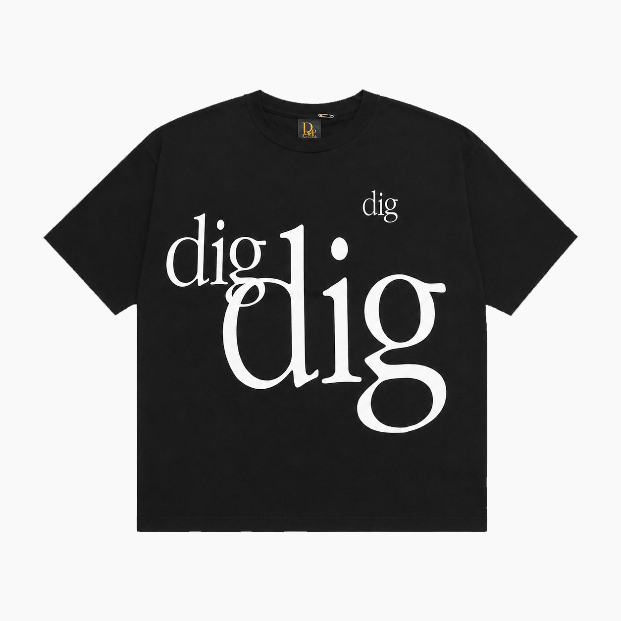 RAP ATTACK "Dig" Embroidery Big Tee