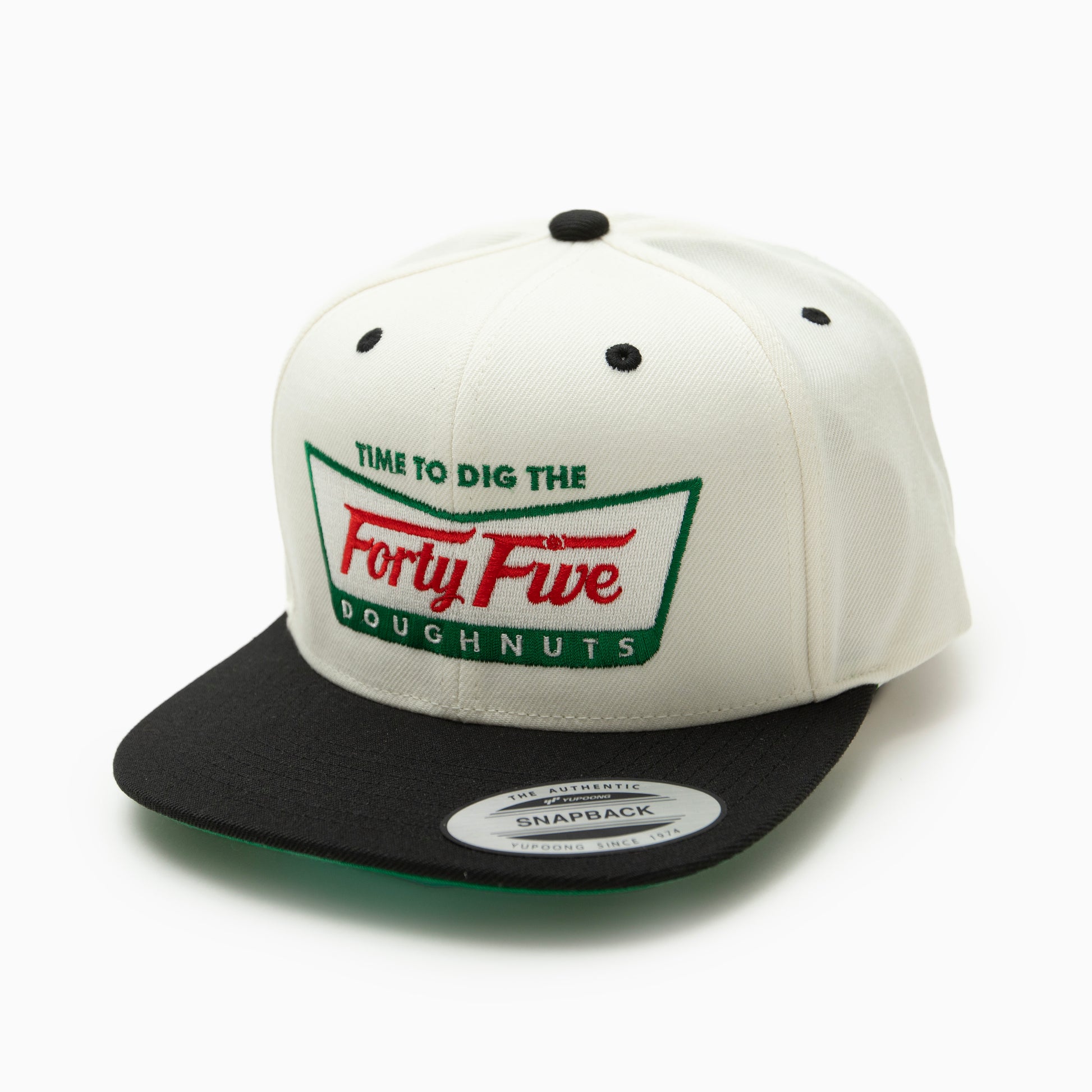 RAP ATTACK "Forty Five Doughnuts Embroidery Snapback Cap"