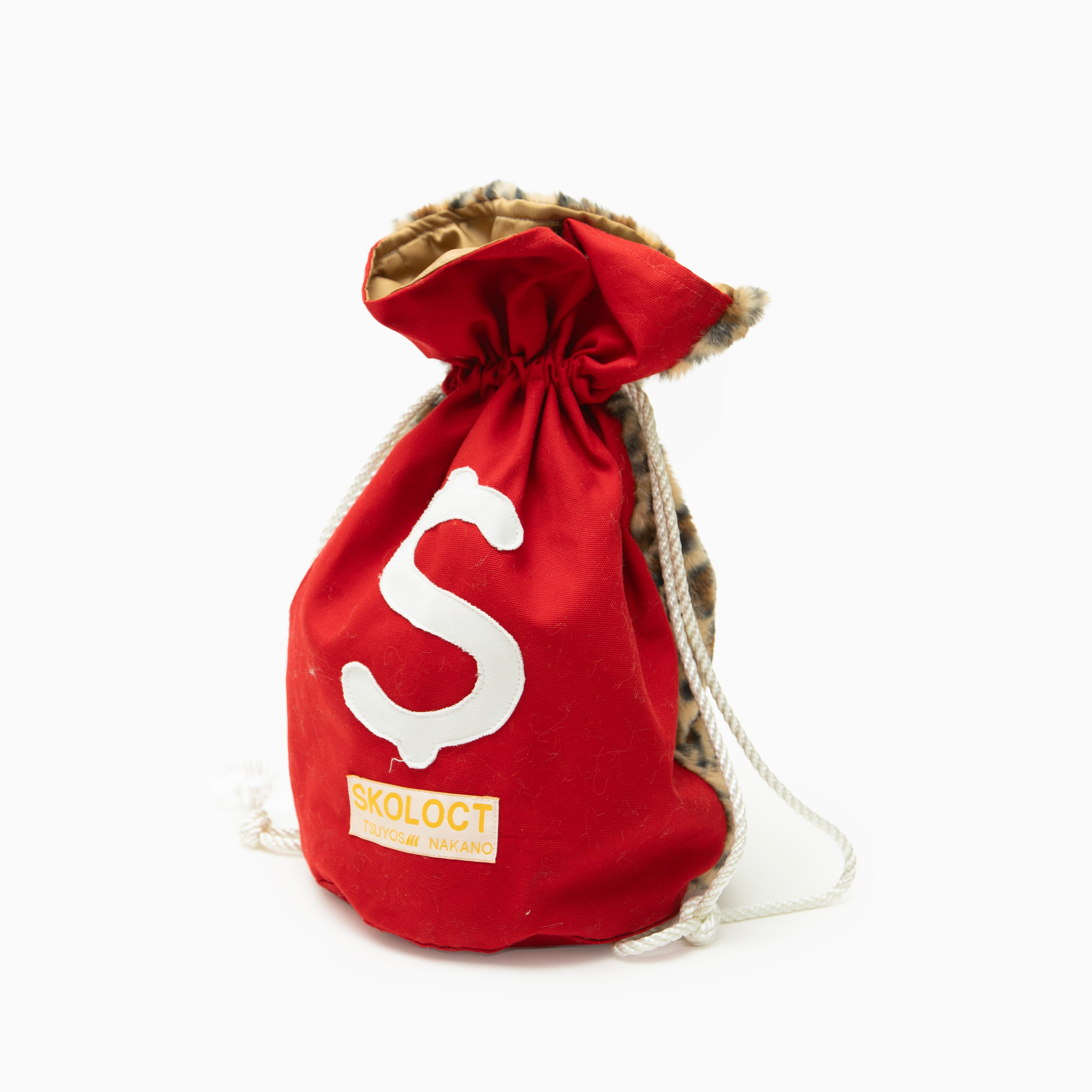 SKOLOCT MONEY BAG - RED (LEOPARD)