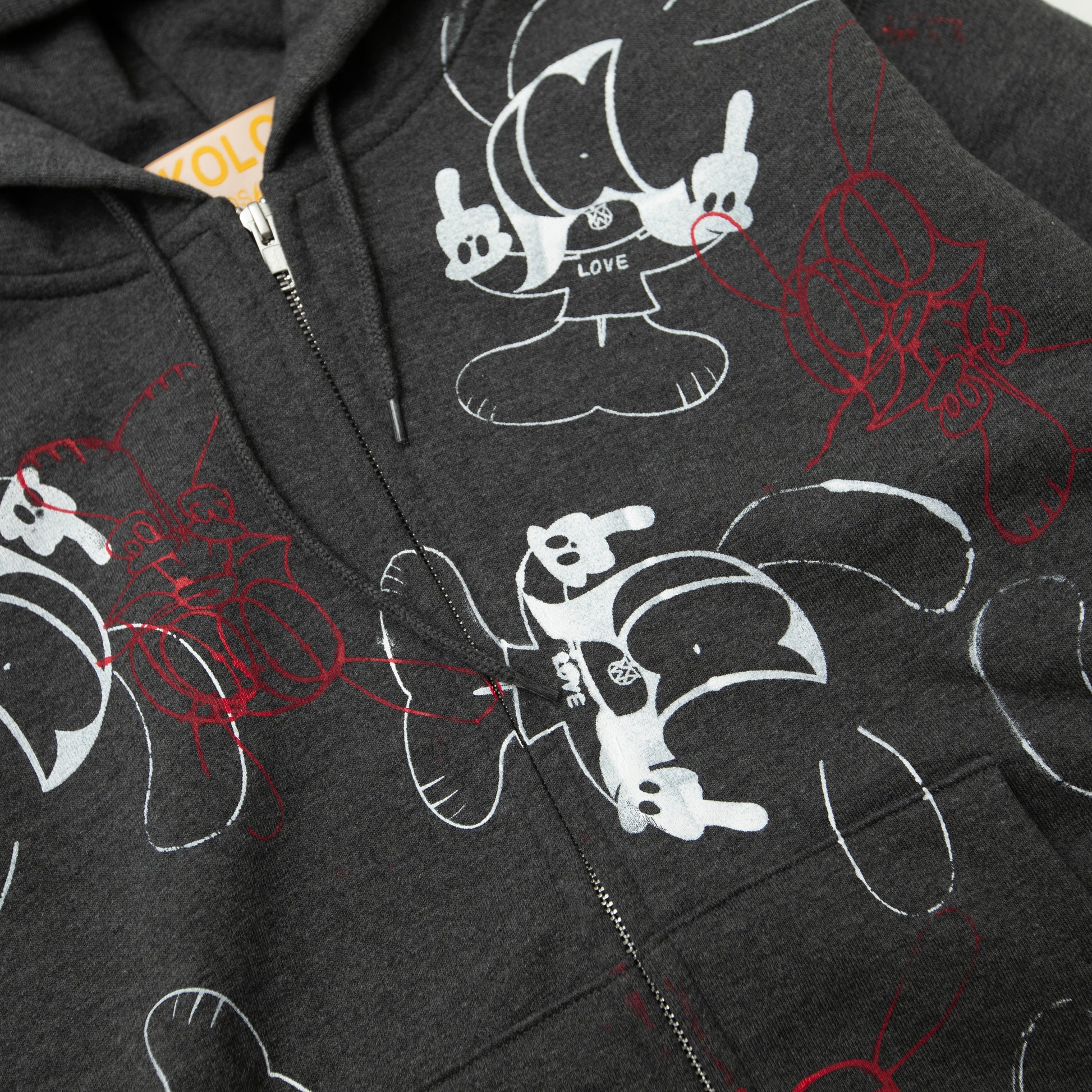 SKOLOCT Sko Angel palm Zip Hoodie