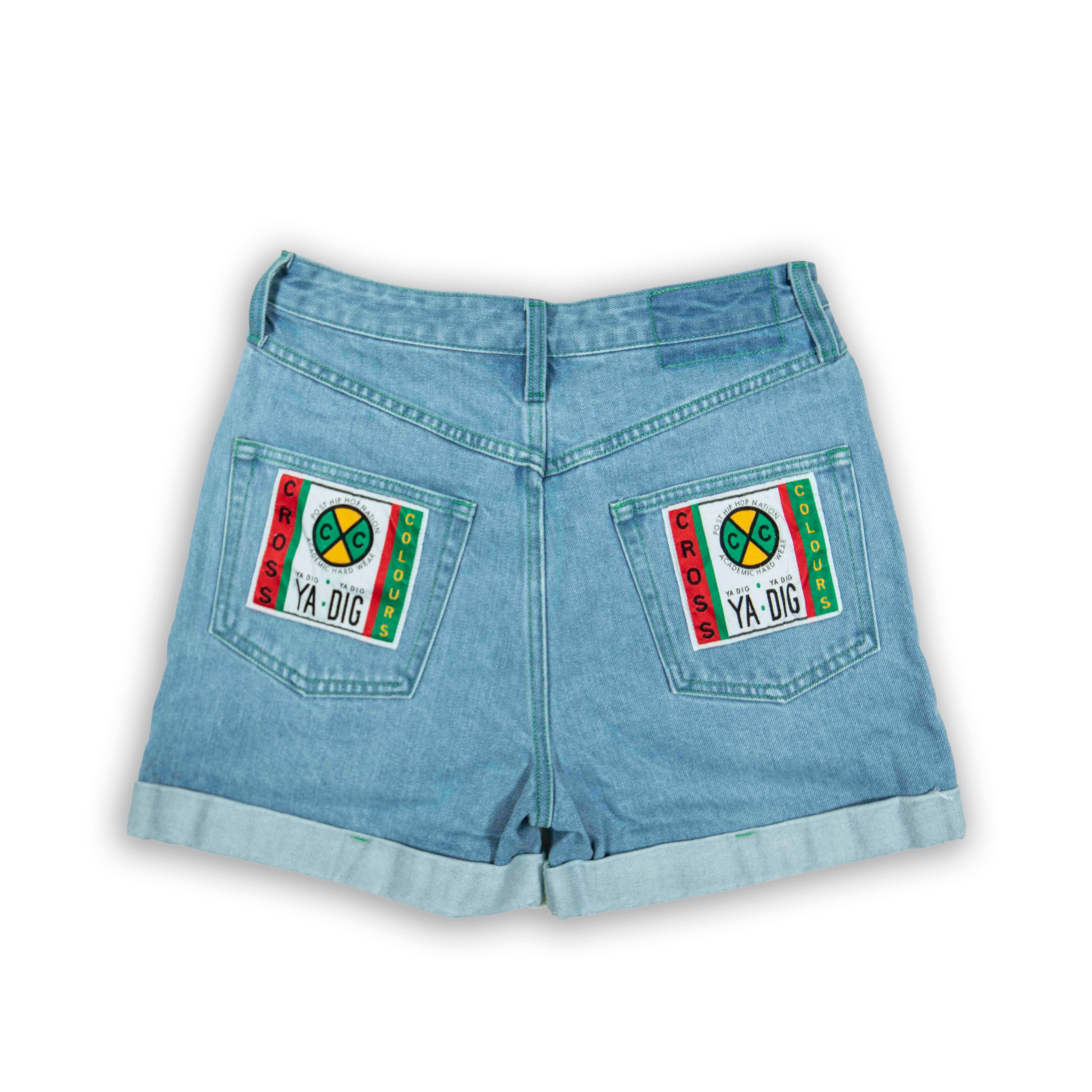 CROSS COLOURS CROSS COLOURS CUFF DENIM SHORT